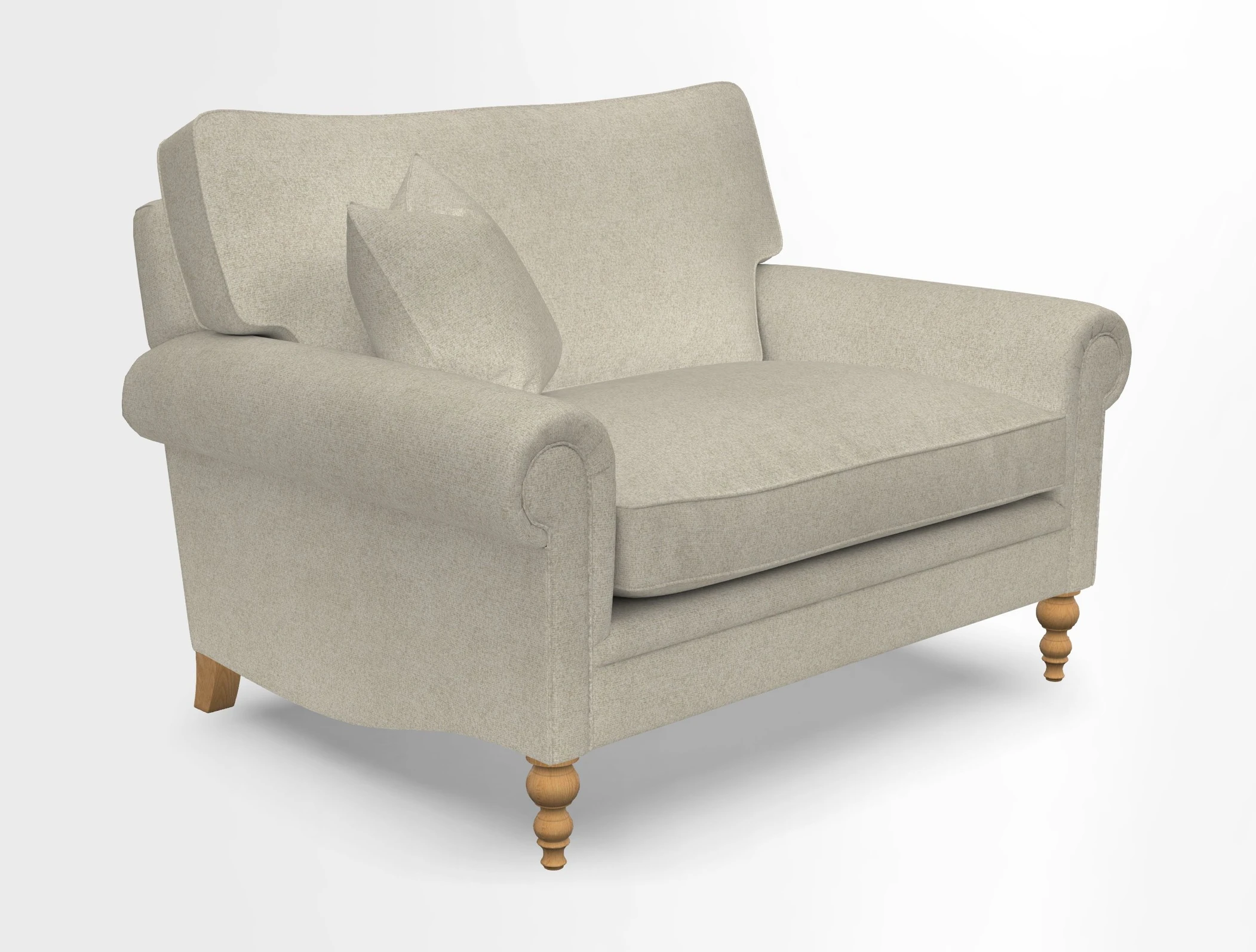 Aldingbourne 3 seater sofa in Grain Sack Stripe Linen Red