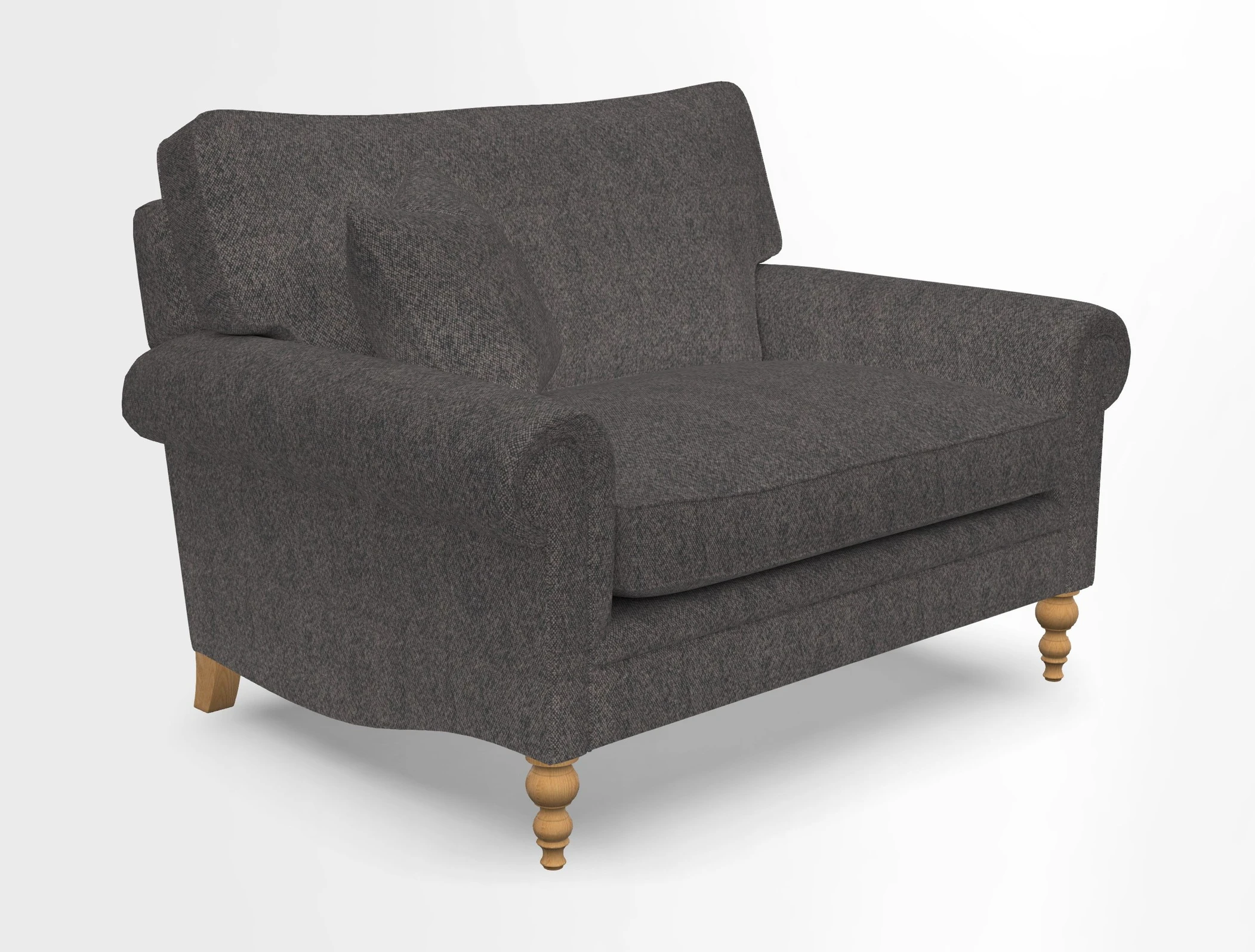 Aldingbourne 3 seater sofa in Grain Sack Stripe Linen Red
