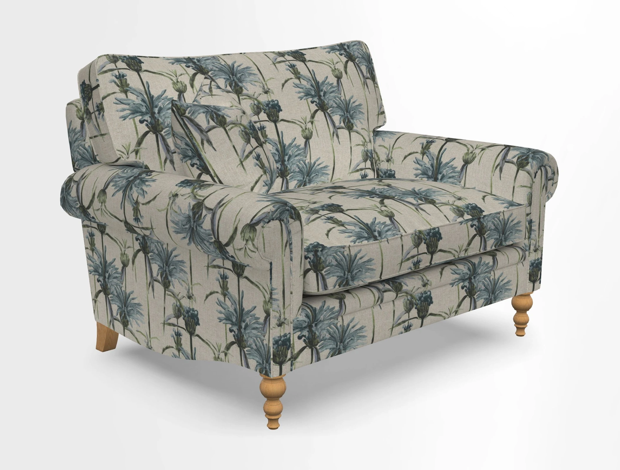 Aldingbourne 3 seater sofa in Grain Sack Stripe Linen Red