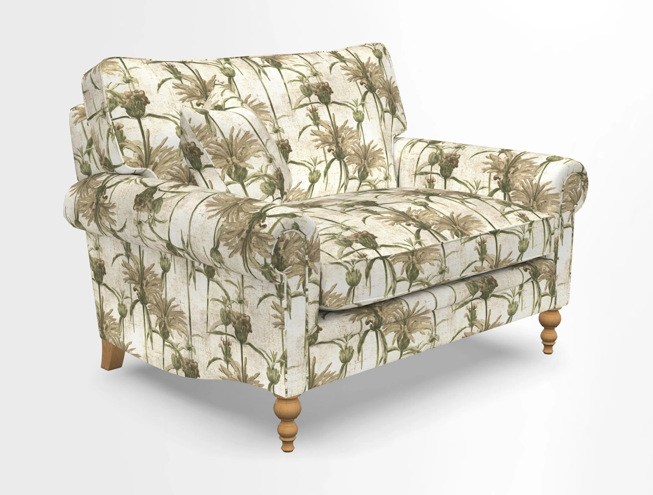 Aldingbourne 3 seater sofa in Grain Sack Stripe Linen Red