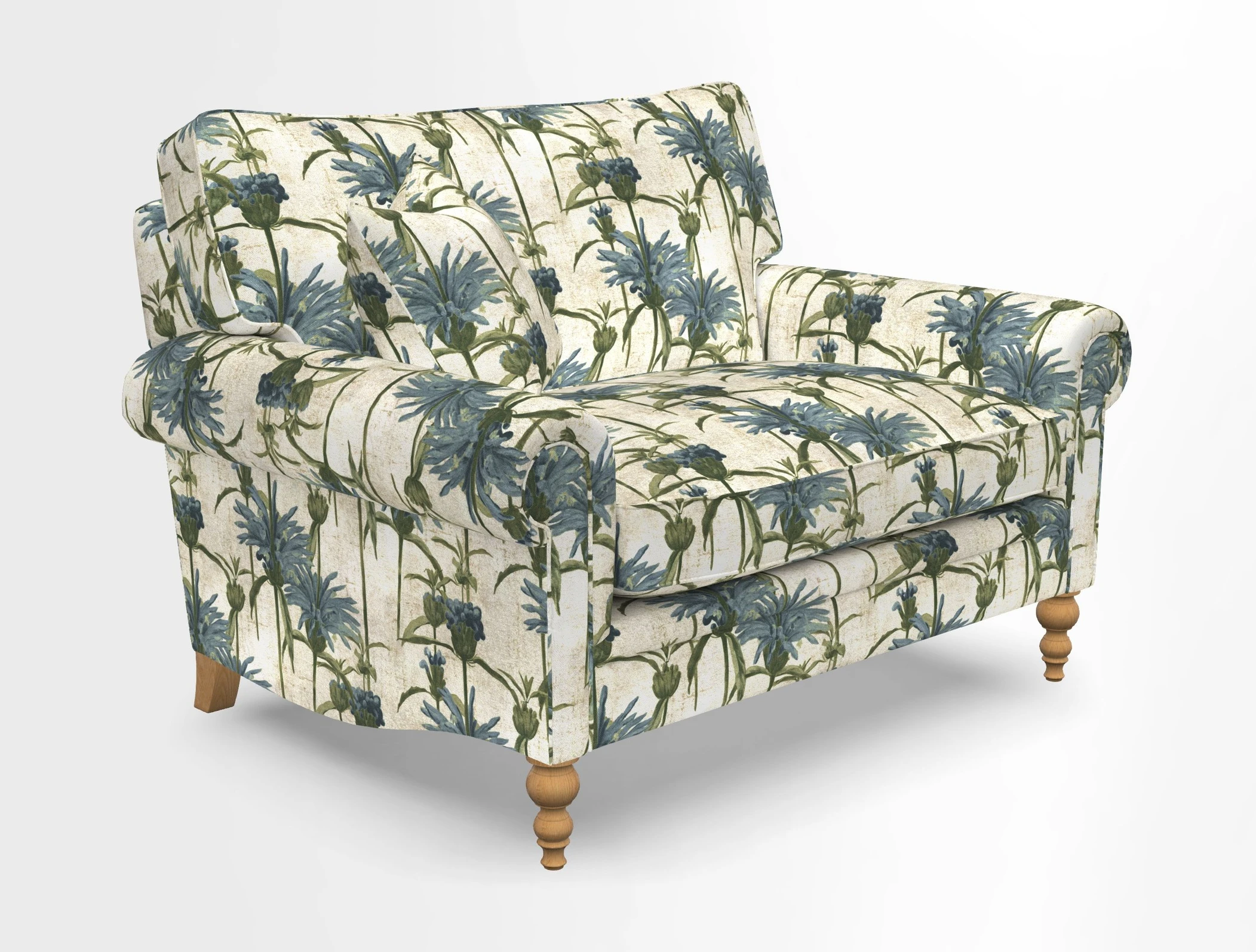 Aldingbourne 3 seater sofa in Grain Sack Stripe Linen Red