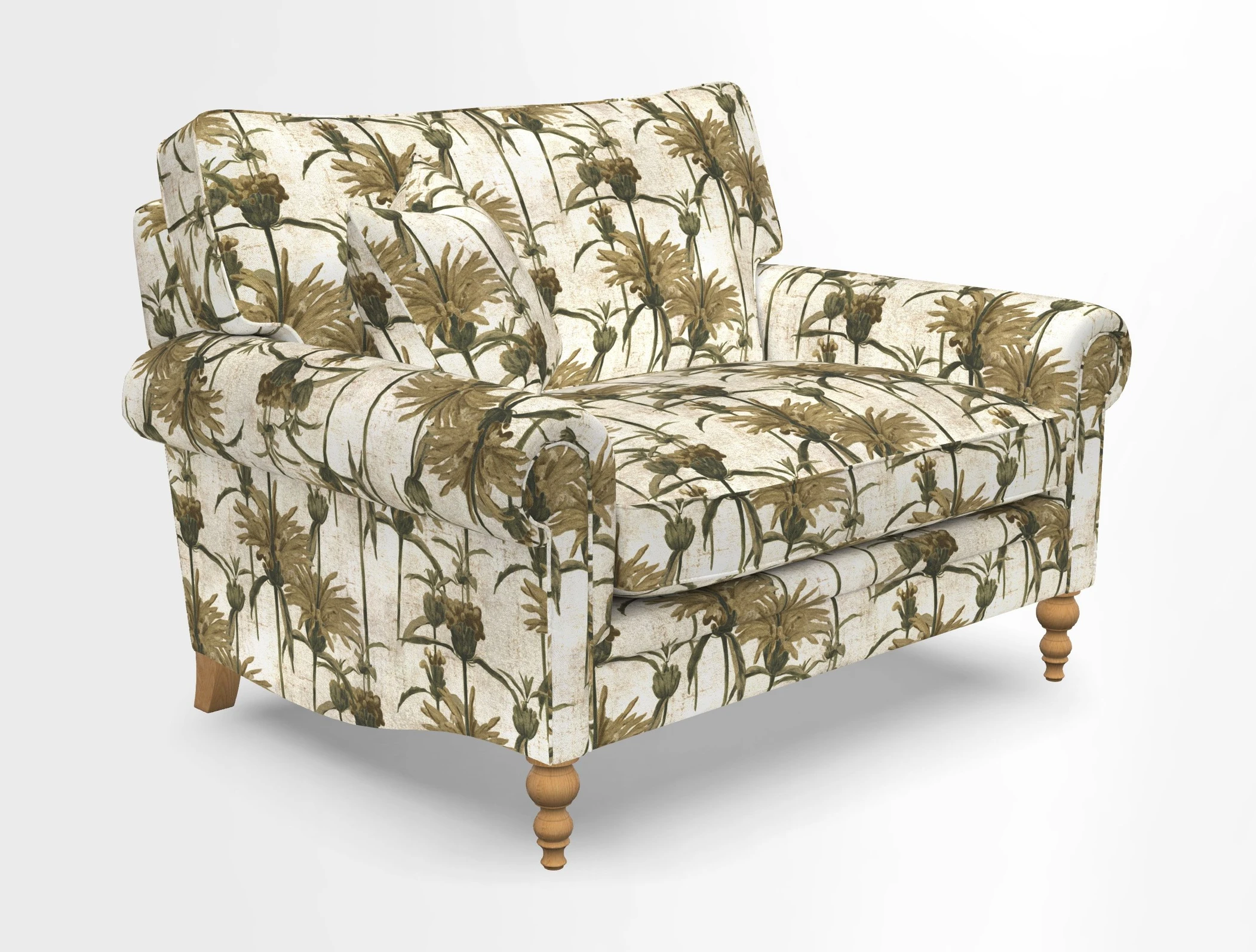 Aldingbourne 3 seater sofa in Grain Sack Stripe Linen Red