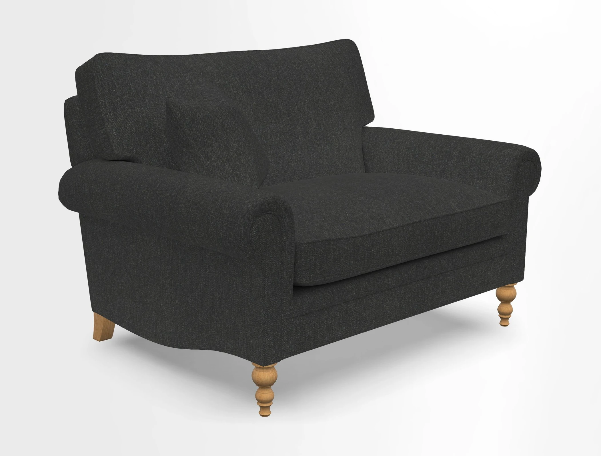 Aldingbourne 3 seater sofa in Grain Sack Stripe Linen Red