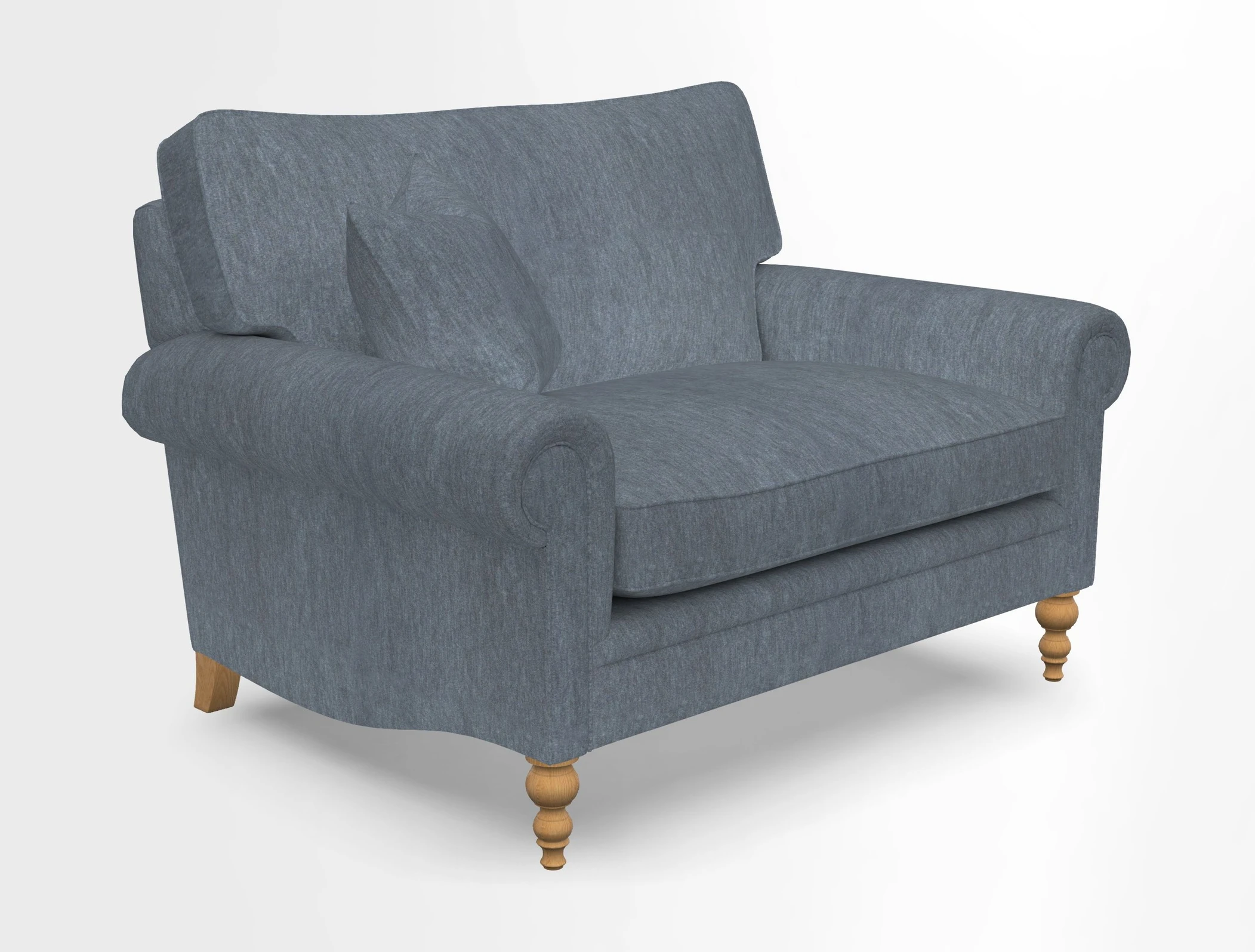 Aldingbourne 3 seater sofa in Grain Sack Stripe Linen Red