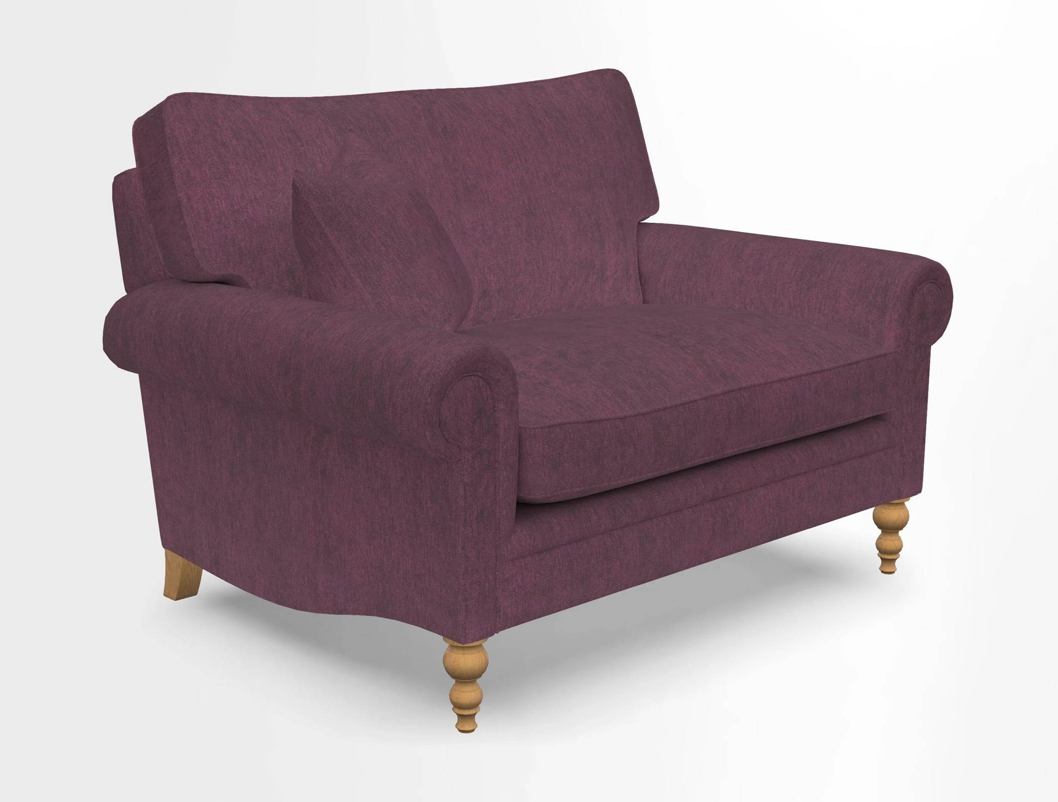 Aldingbourne 3 seater sofa in Grain Sack Stripe Linen Red