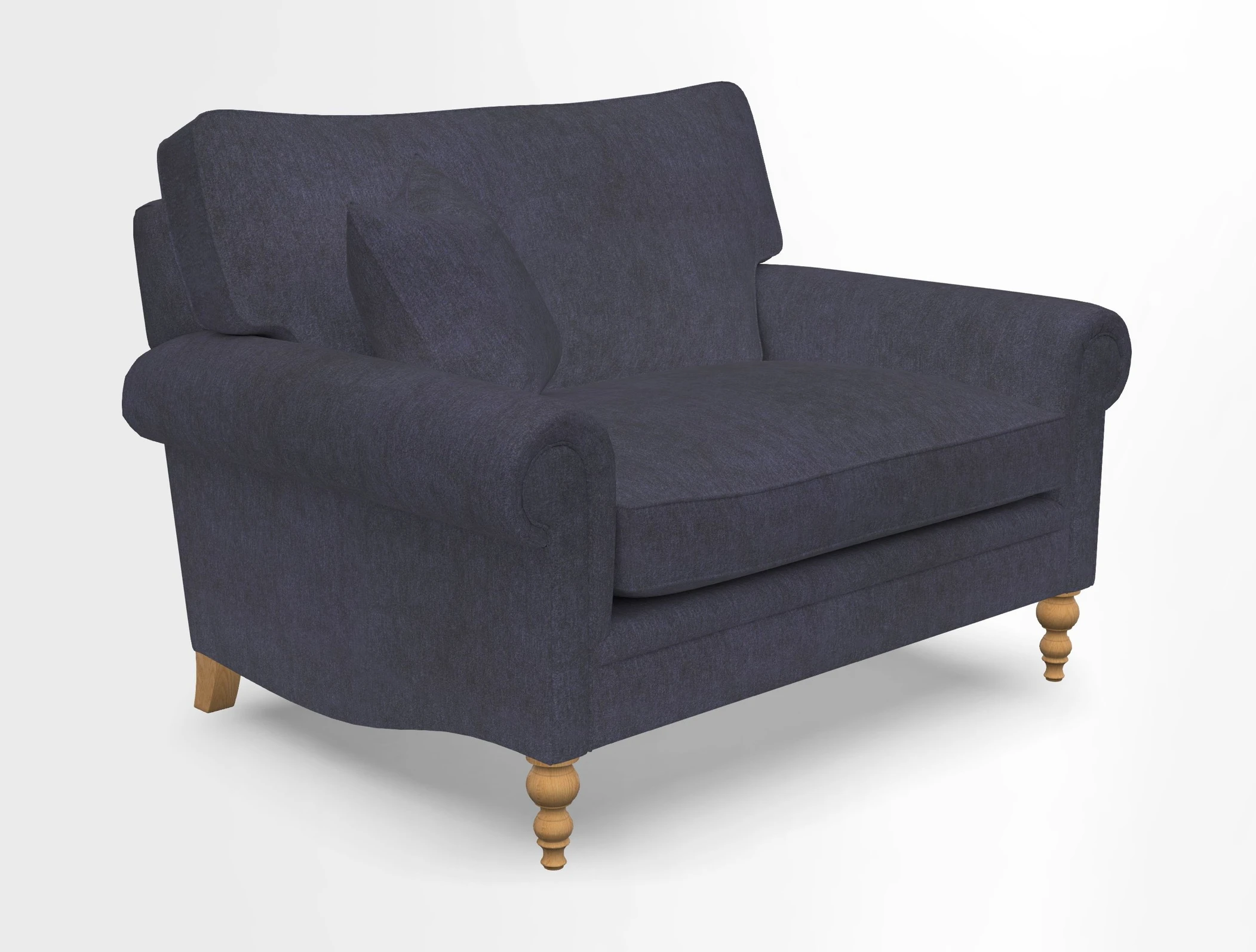 Aldingbourne 3 seater sofa in Grain Sack Stripe Linen Red