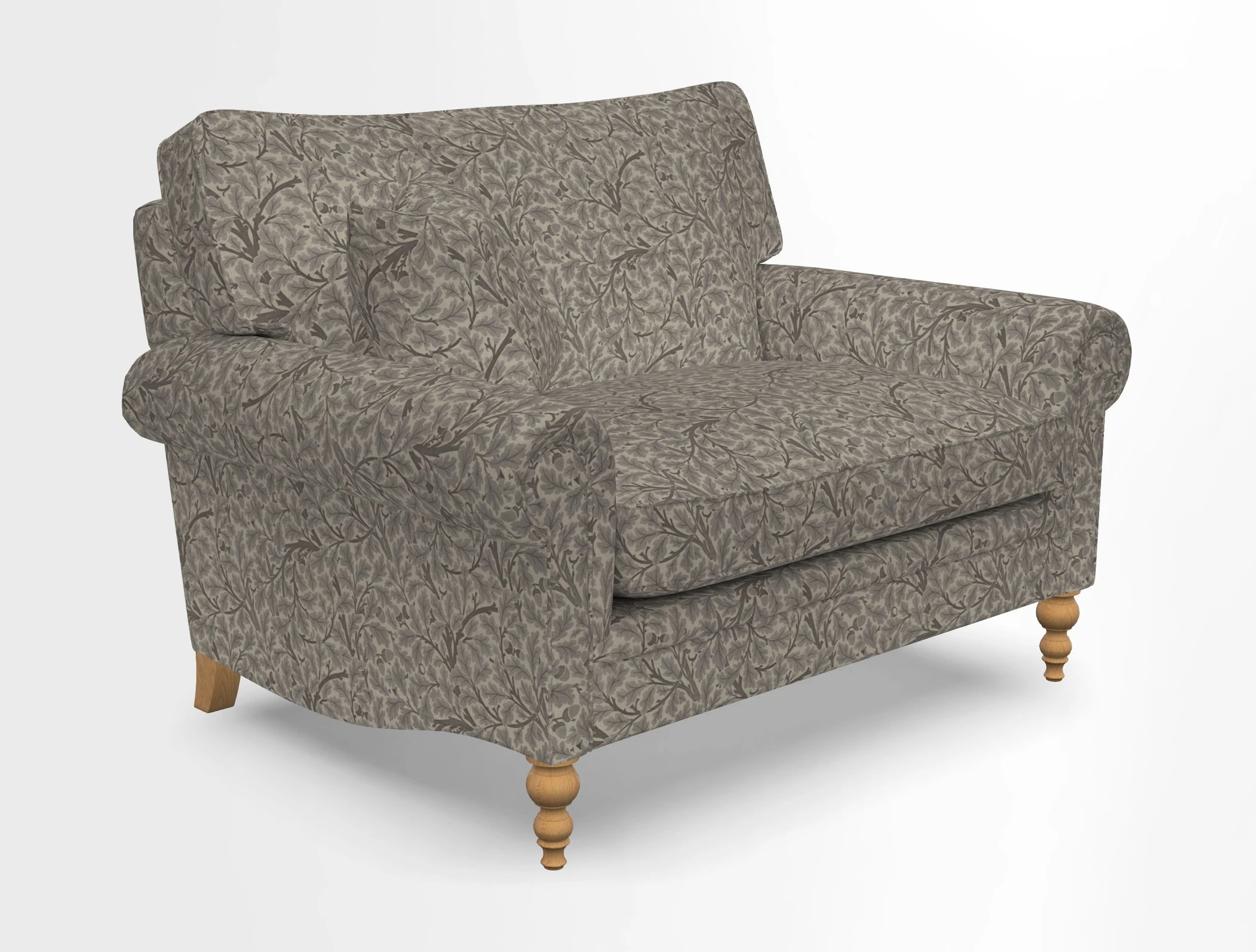 Aldingbourne 3 seater sofa in Grain Sack Stripe Linen Red