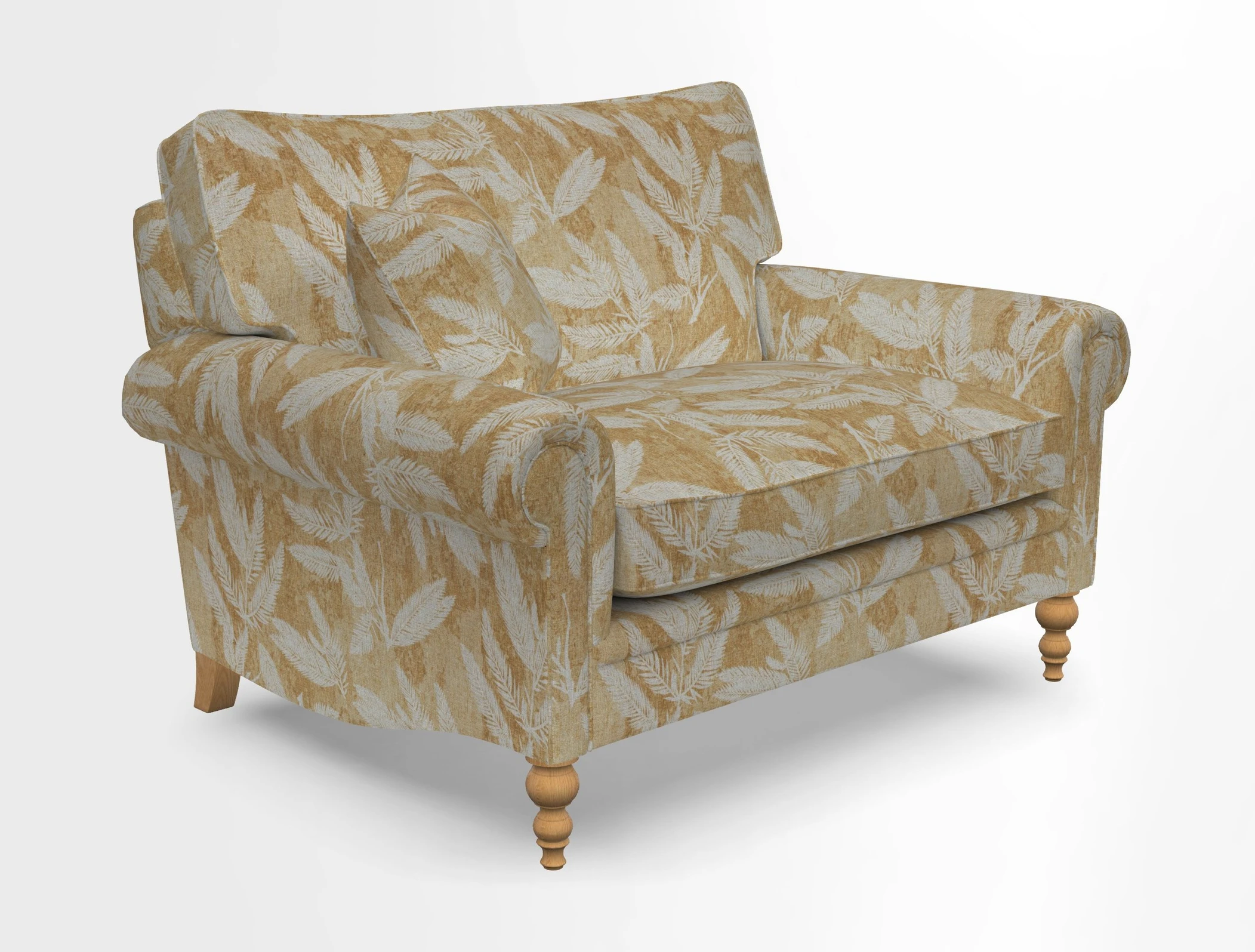 Aldingbourne 3 seater sofa in Grain Sack Stripe Linen Red