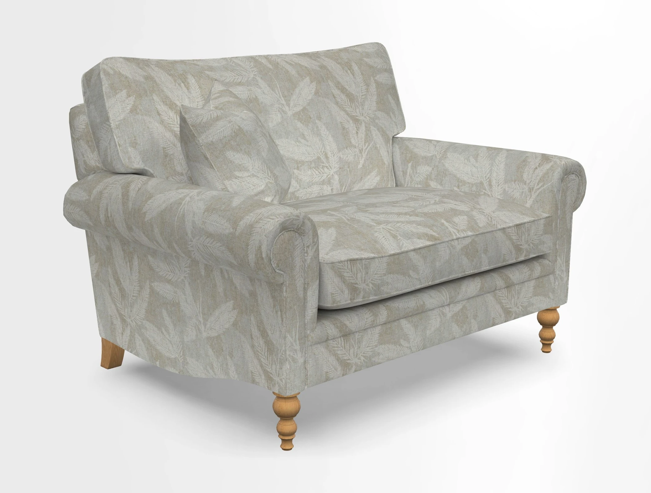 Aldingbourne 3 seater sofa in Grain Sack Stripe Linen Red