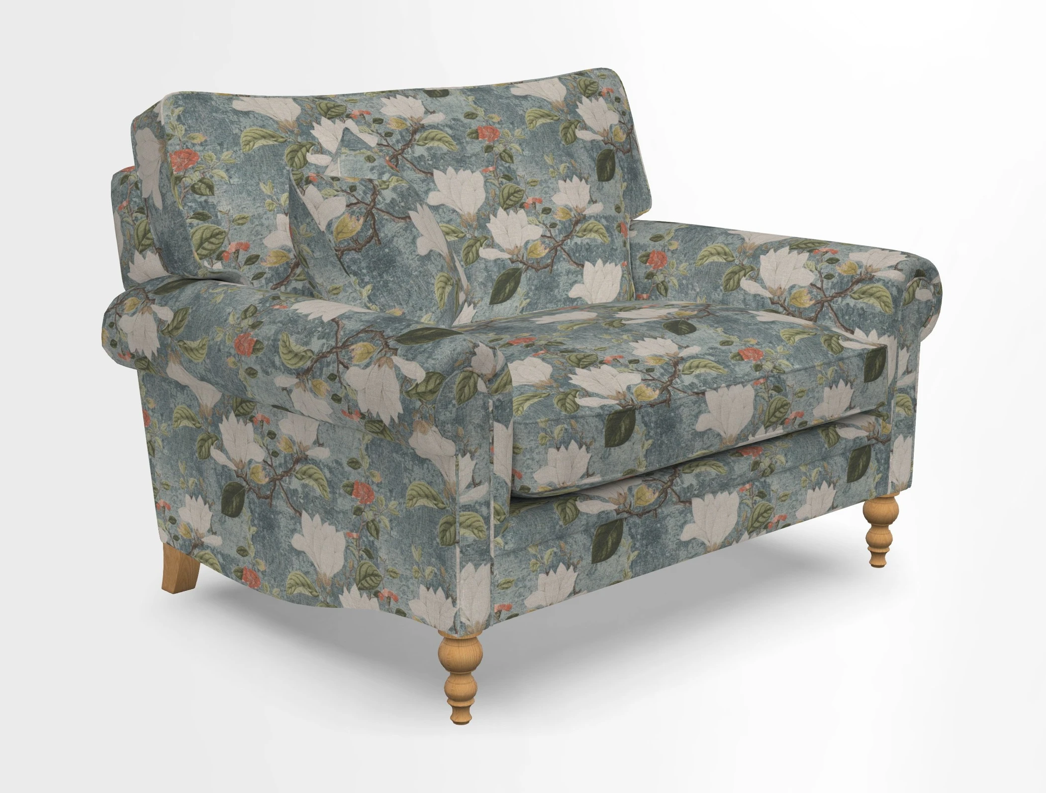 Aldingbourne 3 seater sofa in Grain Sack Stripe Linen Red