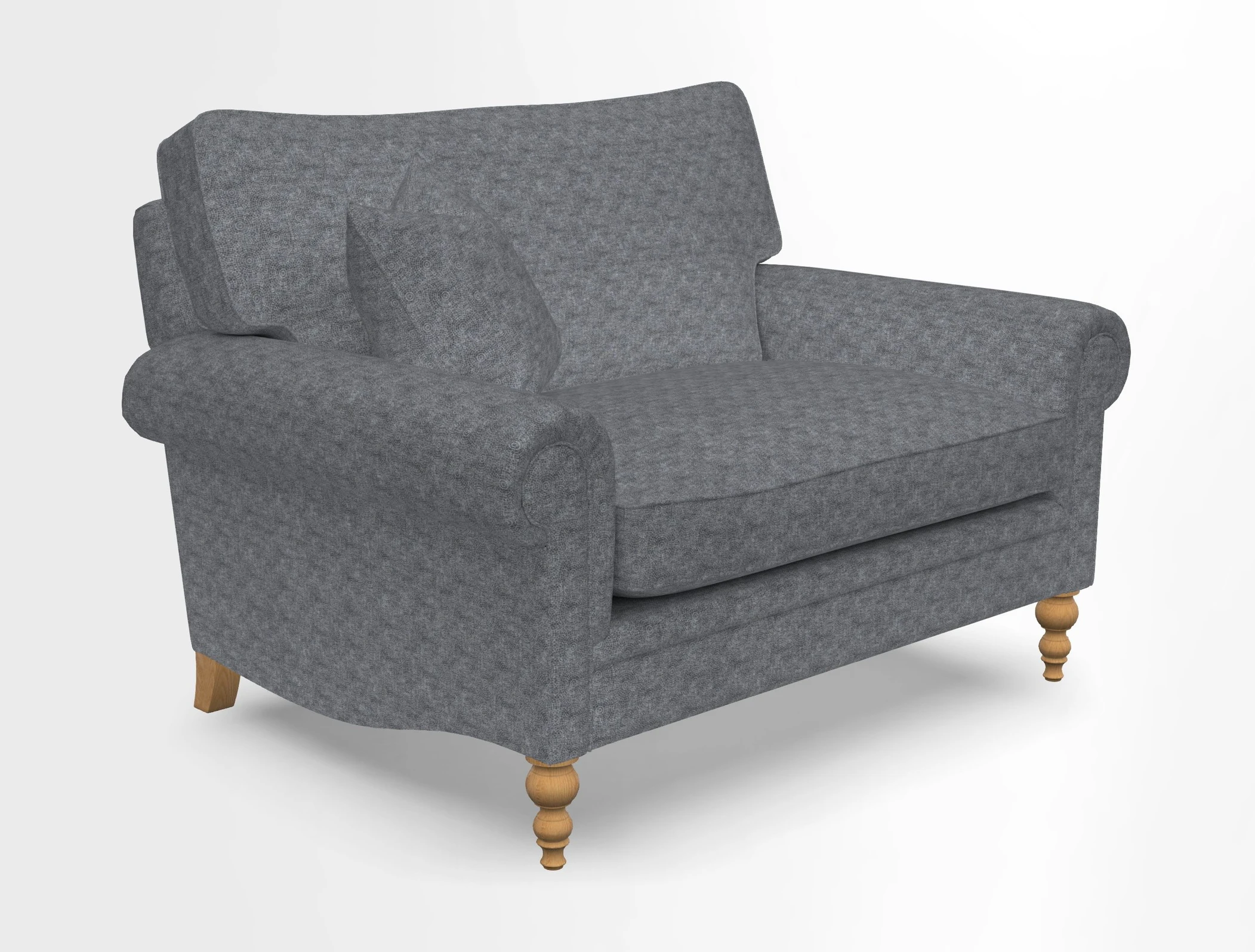 Aldingbourne 3 seater sofa in Grain Sack Stripe Linen Red
