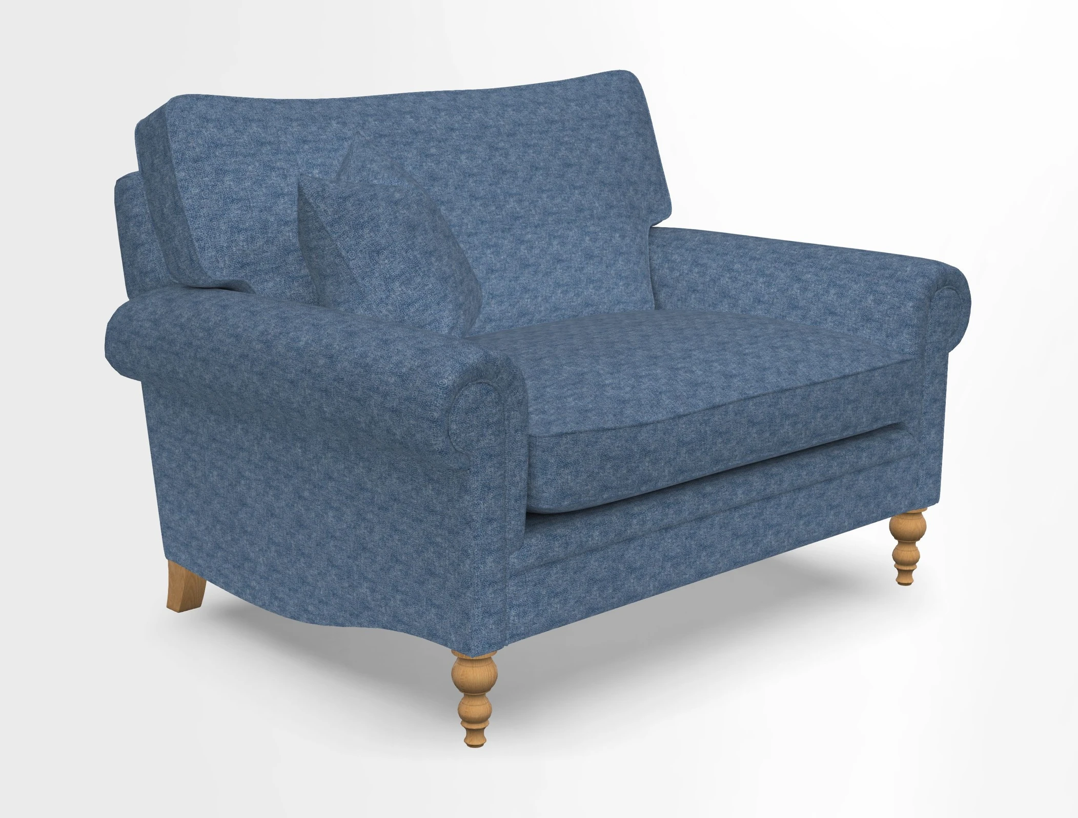 Aldingbourne 3 seater sofa in Grain Sack Stripe Linen Red