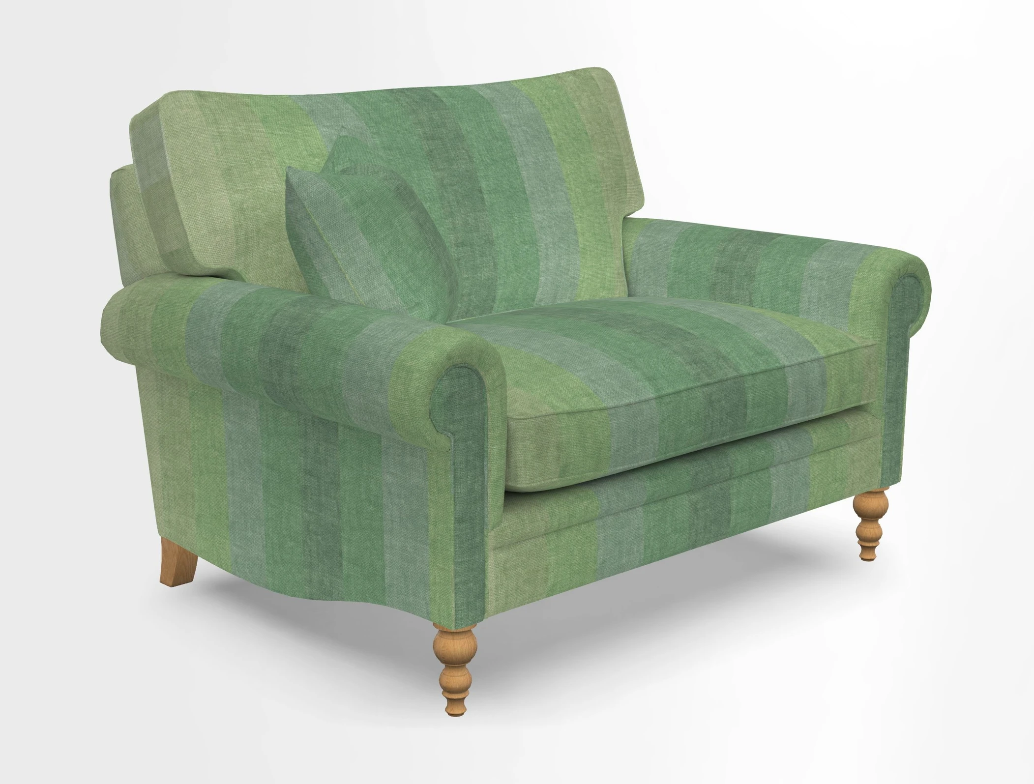Aldingbourne 3 seater sofa in Grain Sack Stripe Linen Red