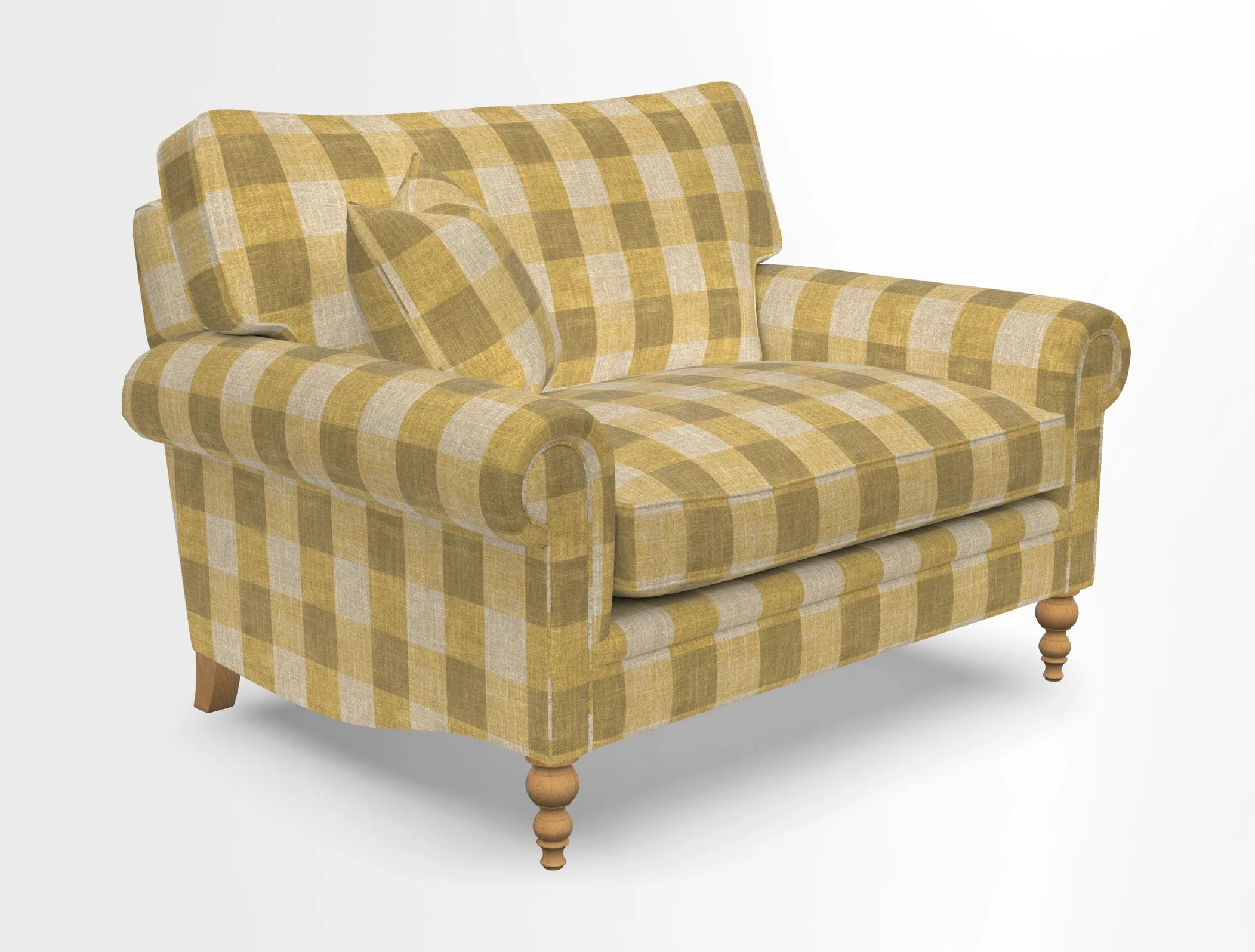 Aldingbourne 3 seater sofa in Grain Sack Stripe Linen Red