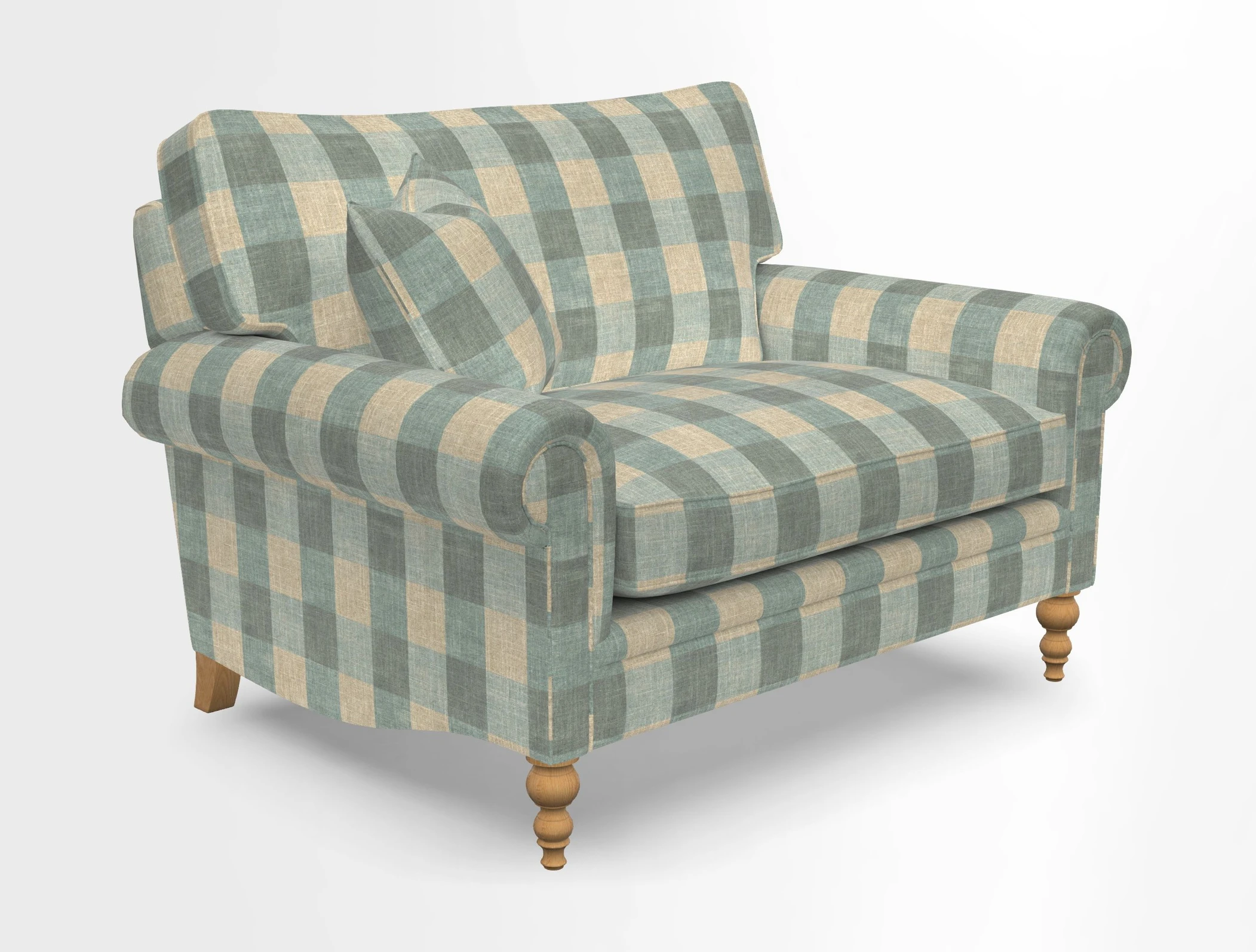 Aldingbourne 3 seater sofa in Grain Sack Stripe Linen Red