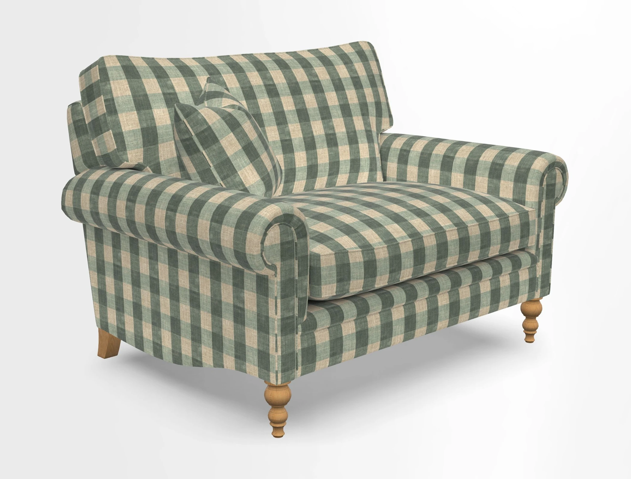 Aldingbourne 3 seater sofa in Grain Sack Stripe Linen Red