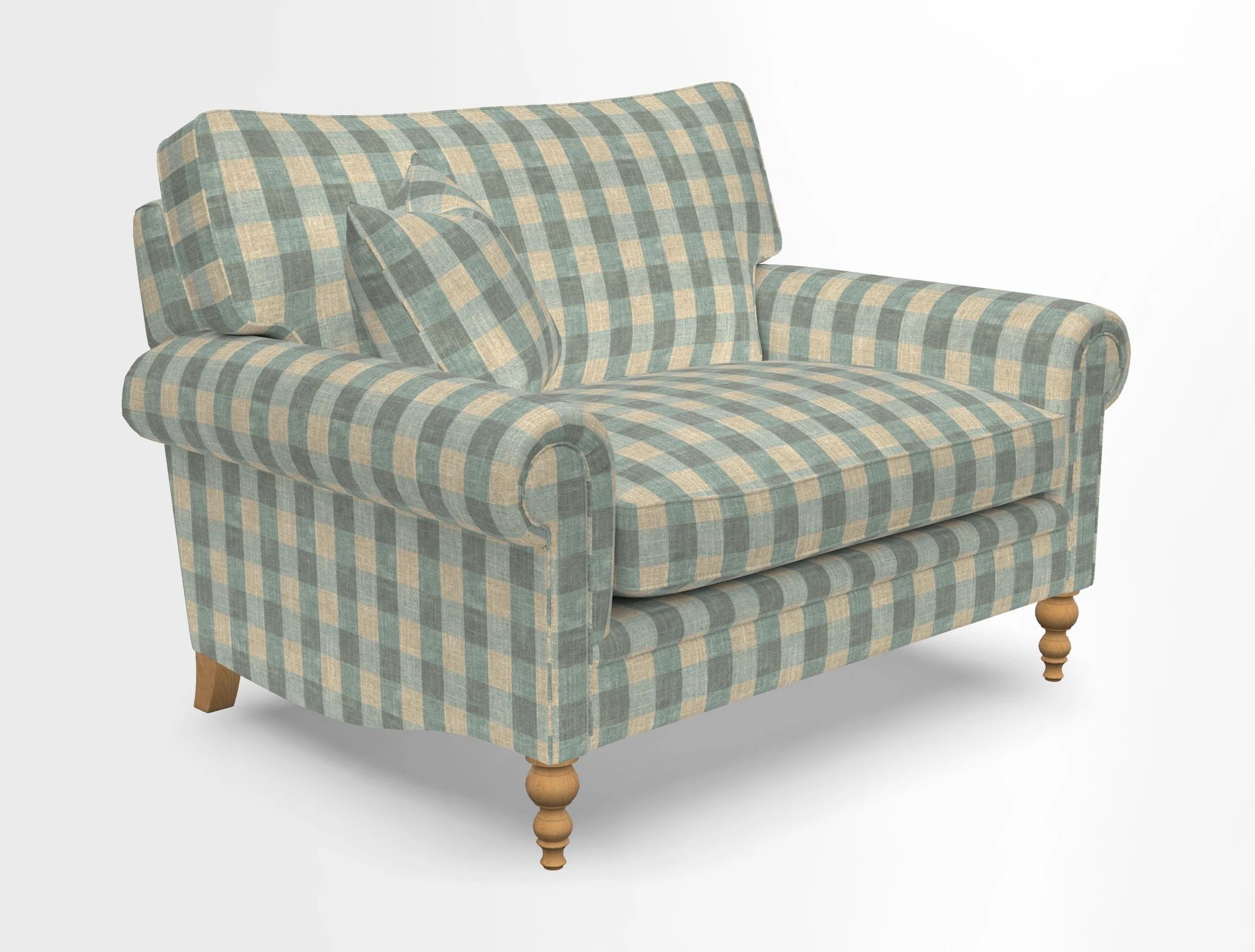 Aldingbourne 3 seater sofa in Grain Sack Stripe Linen Red