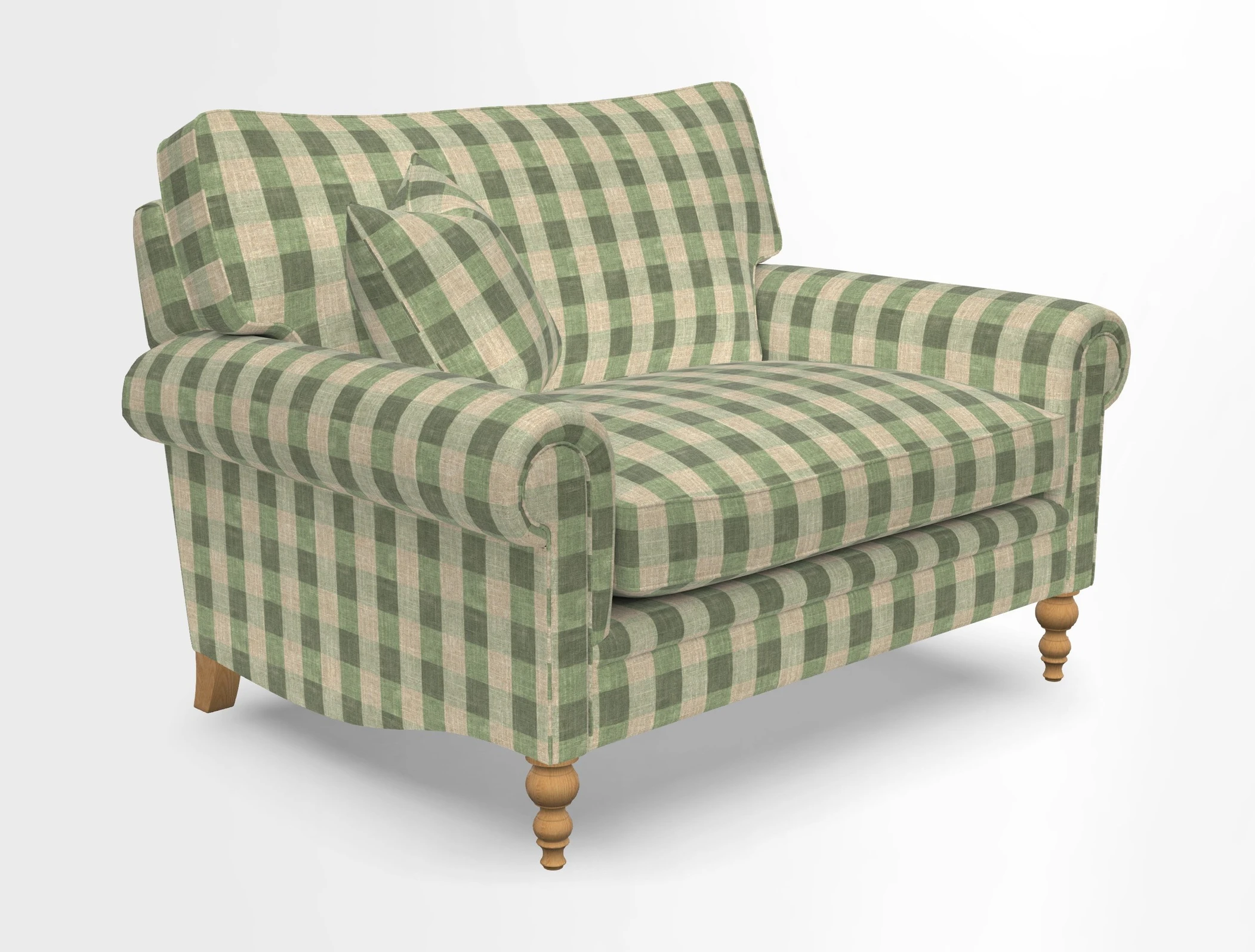 Aldingbourne 3 seater sofa in Grain Sack Stripe Linen Red