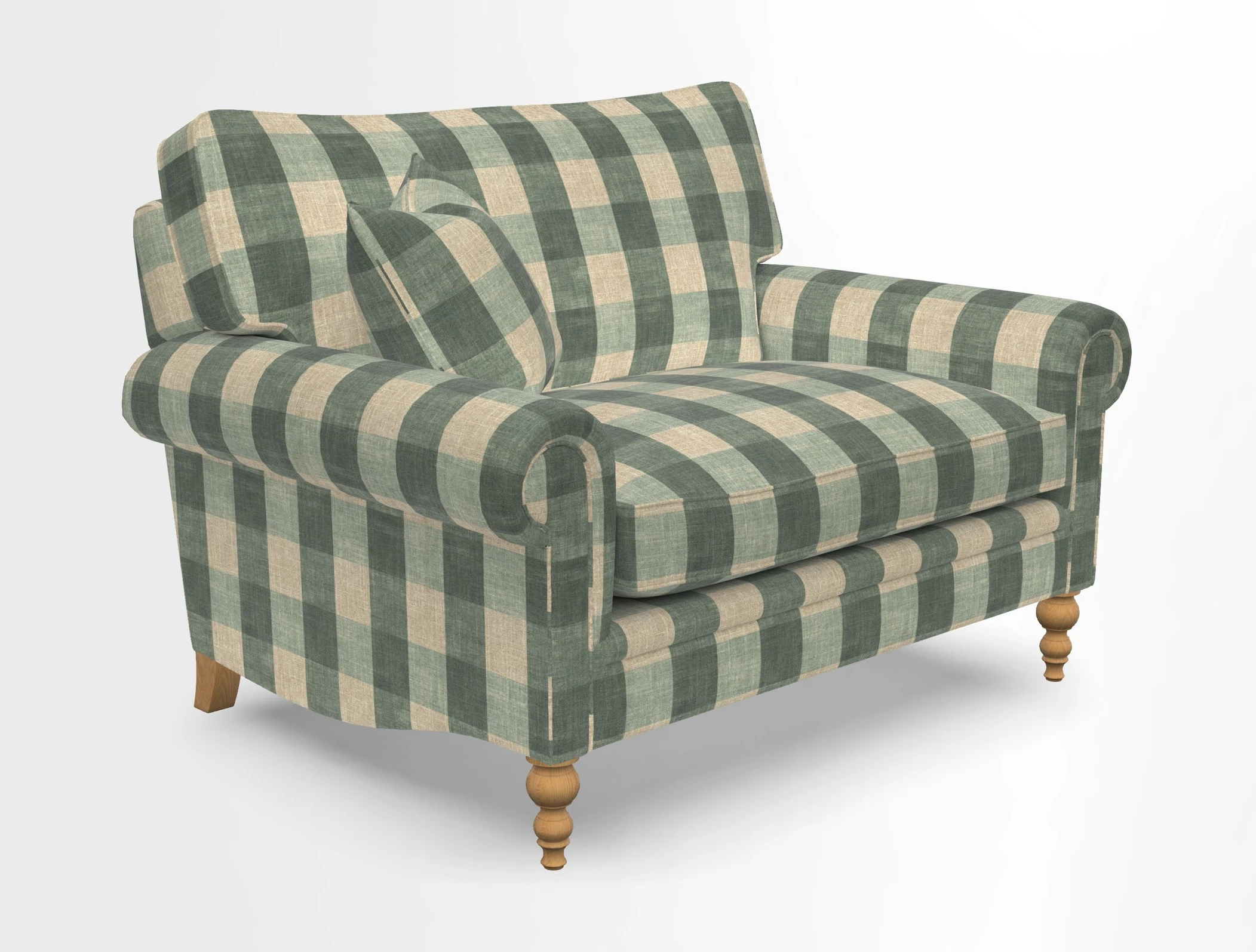 Aldingbourne 3 seater sofa in Grain Sack Stripe Linen Red