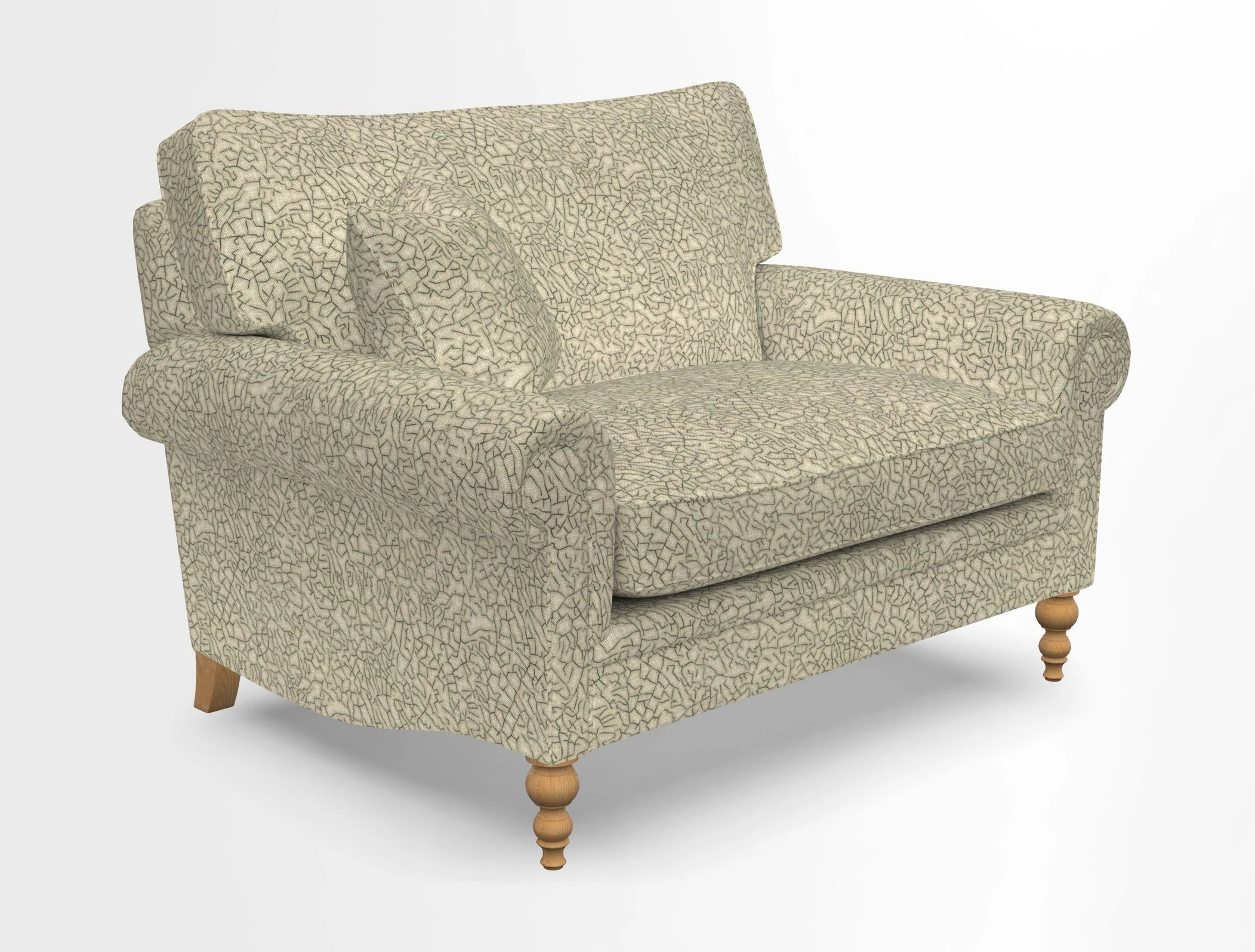 Aldingbourne 3 seater sofa in Grain Sack Stripe Linen Red
