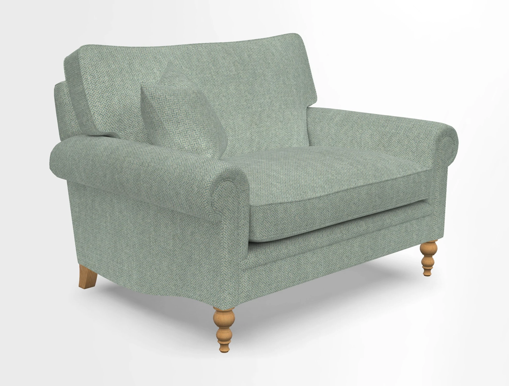 Aldingbourne 3 seater sofa in Grain Sack Stripe Linen Red