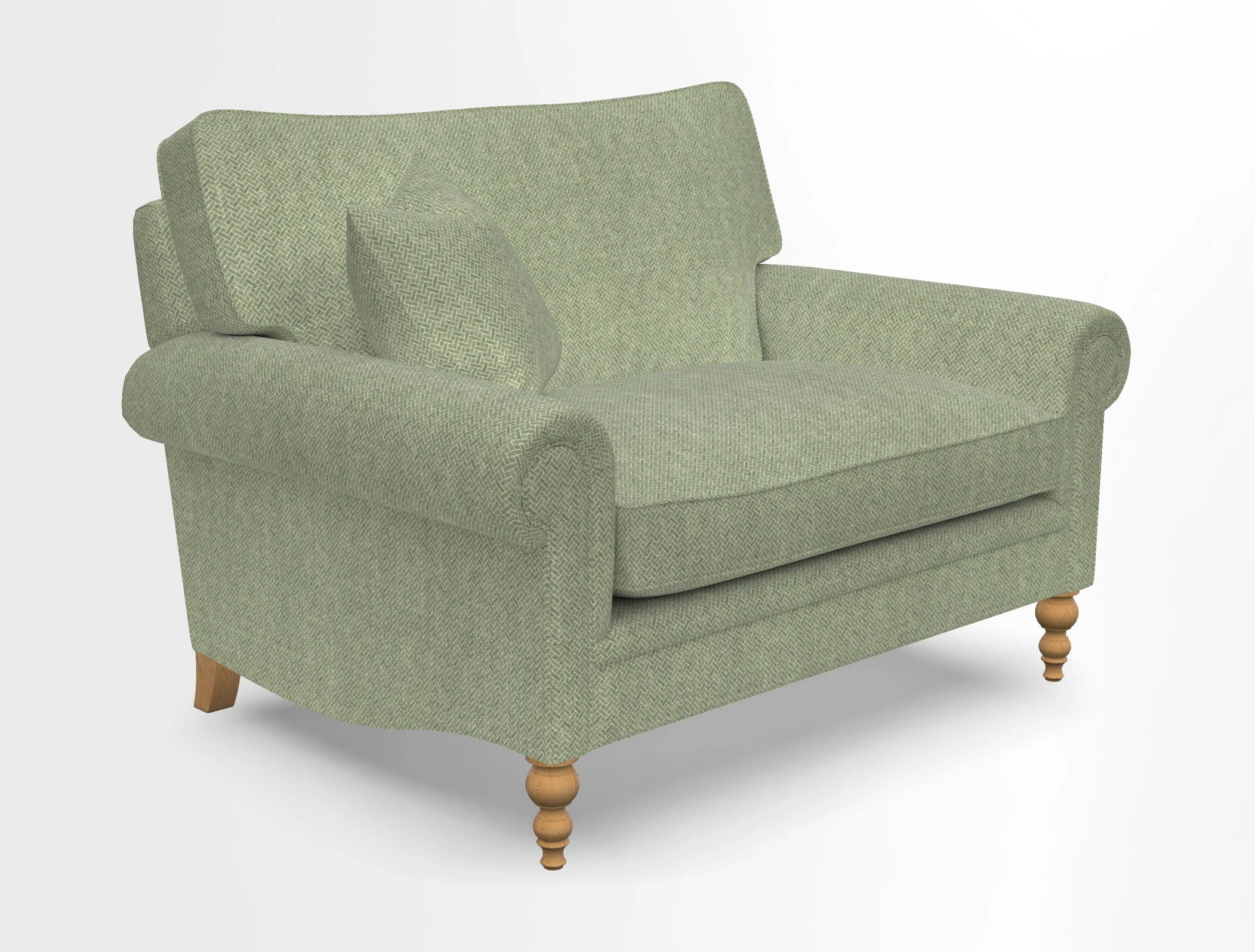 Aldingbourne 3 seater sofa in Grain Sack Stripe Linen Red
