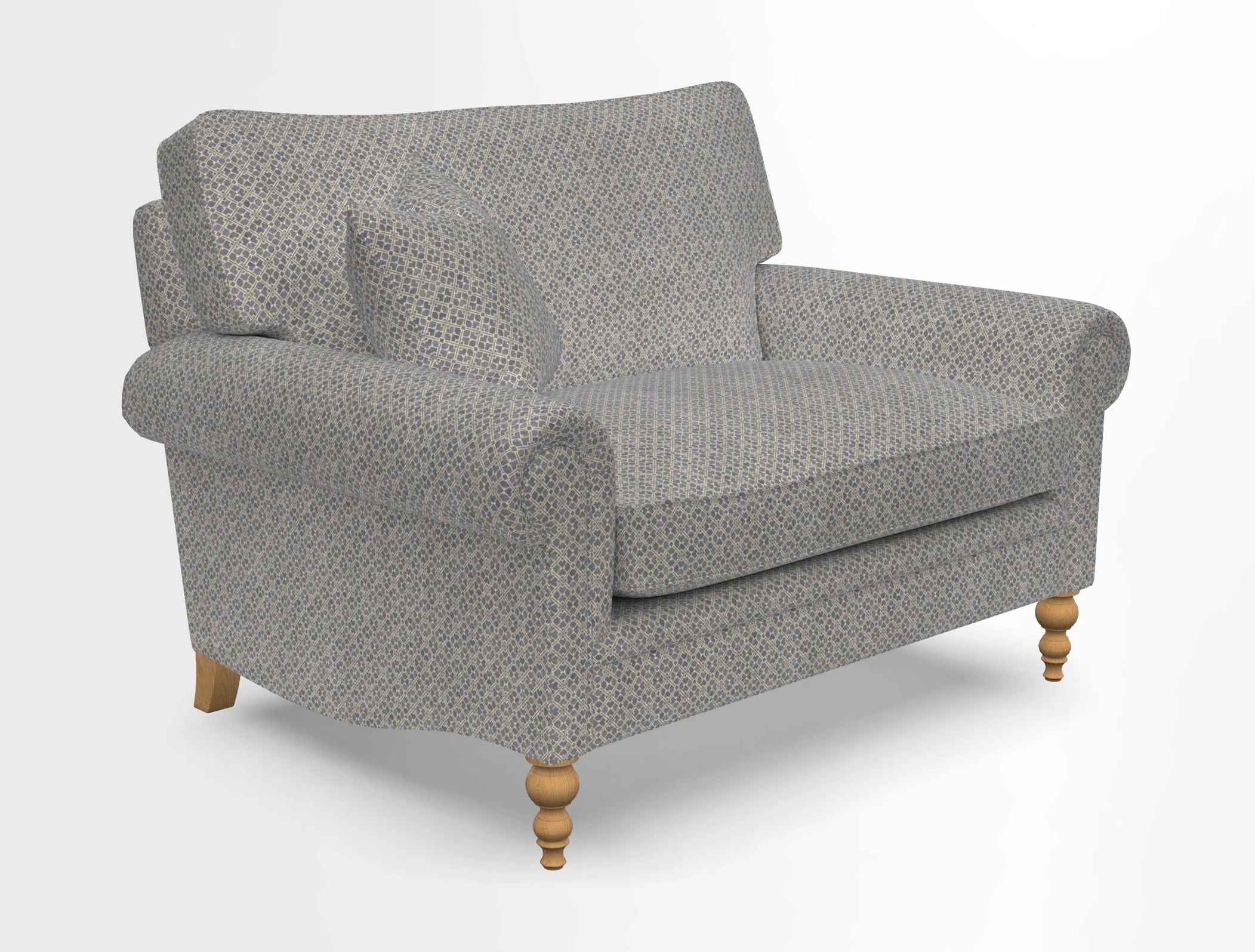 Aldingbourne 3 seater sofa in Grain Sack Stripe Linen Red