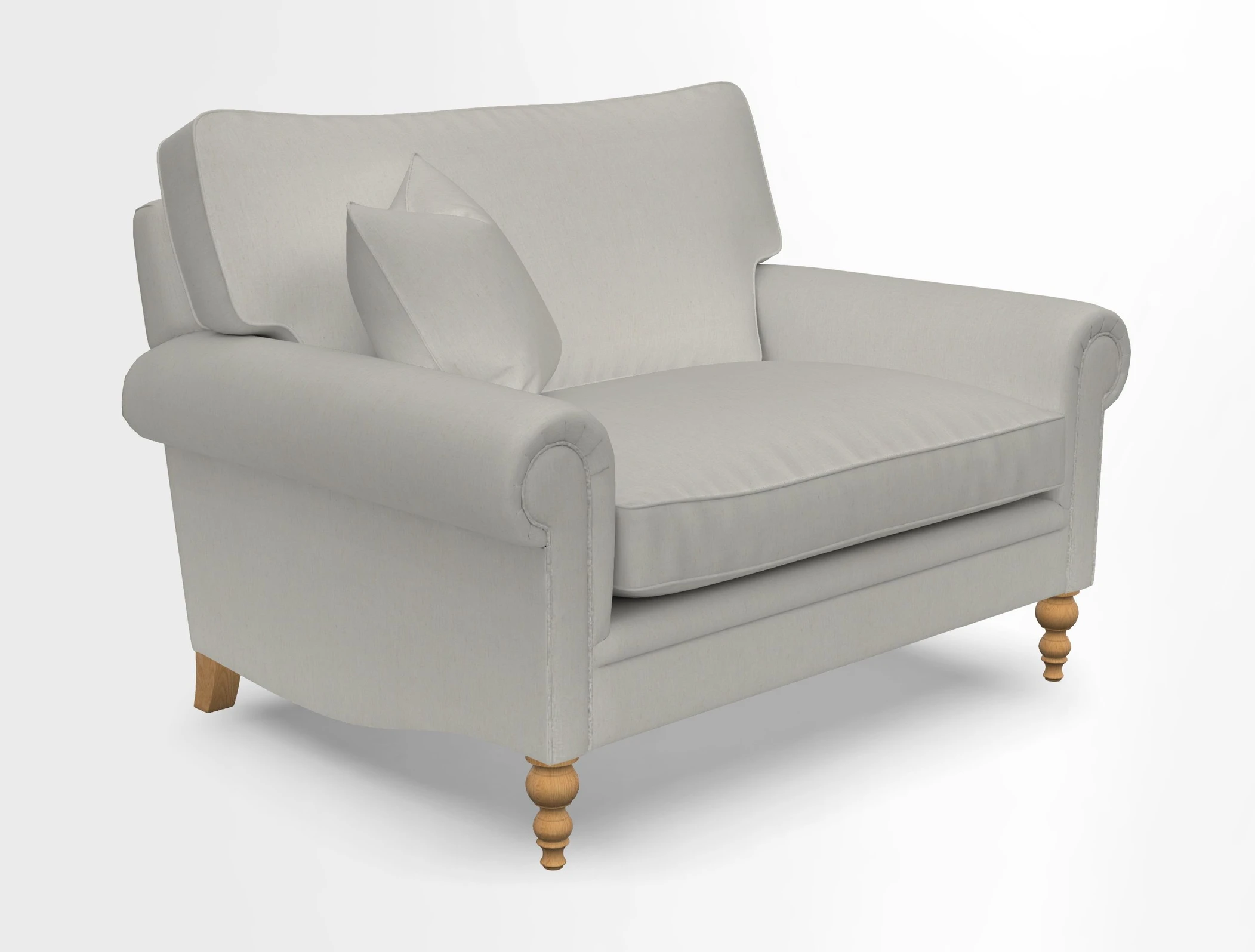 Aldingbourne 3 seater sofa in Grain Sack Stripe Linen Red