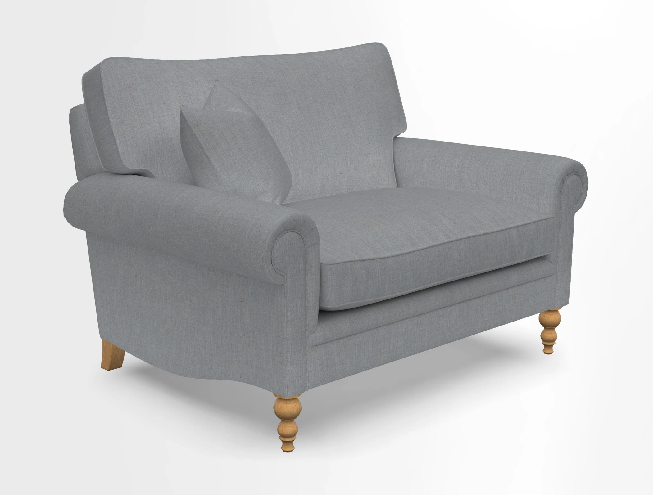 Aldingbourne 3 seater sofa in Grain Sack Stripe Linen Red