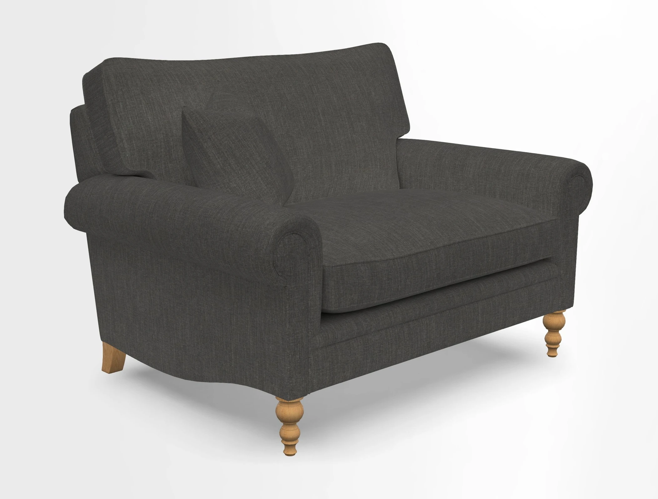 Aldingbourne 3 seater sofa in Grain Sack Stripe Linen Red