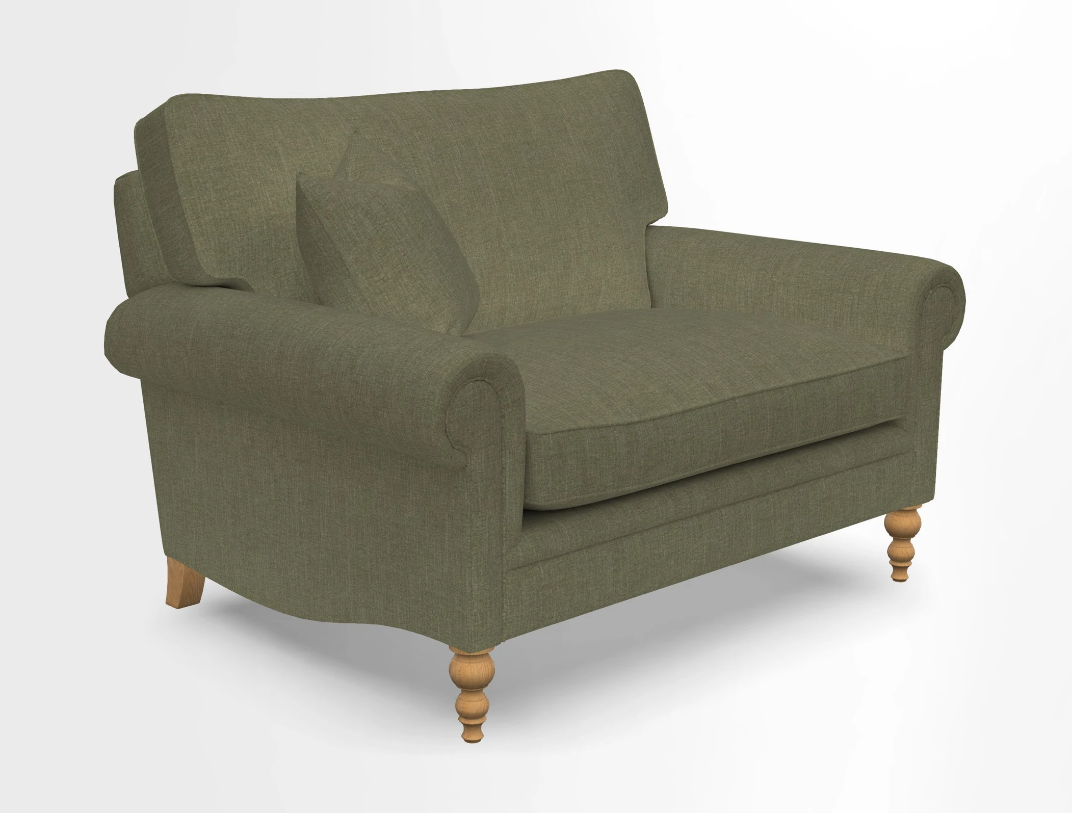 Aldingbourne 3 seater sofa in Grain Sack Stripe Linen Red
