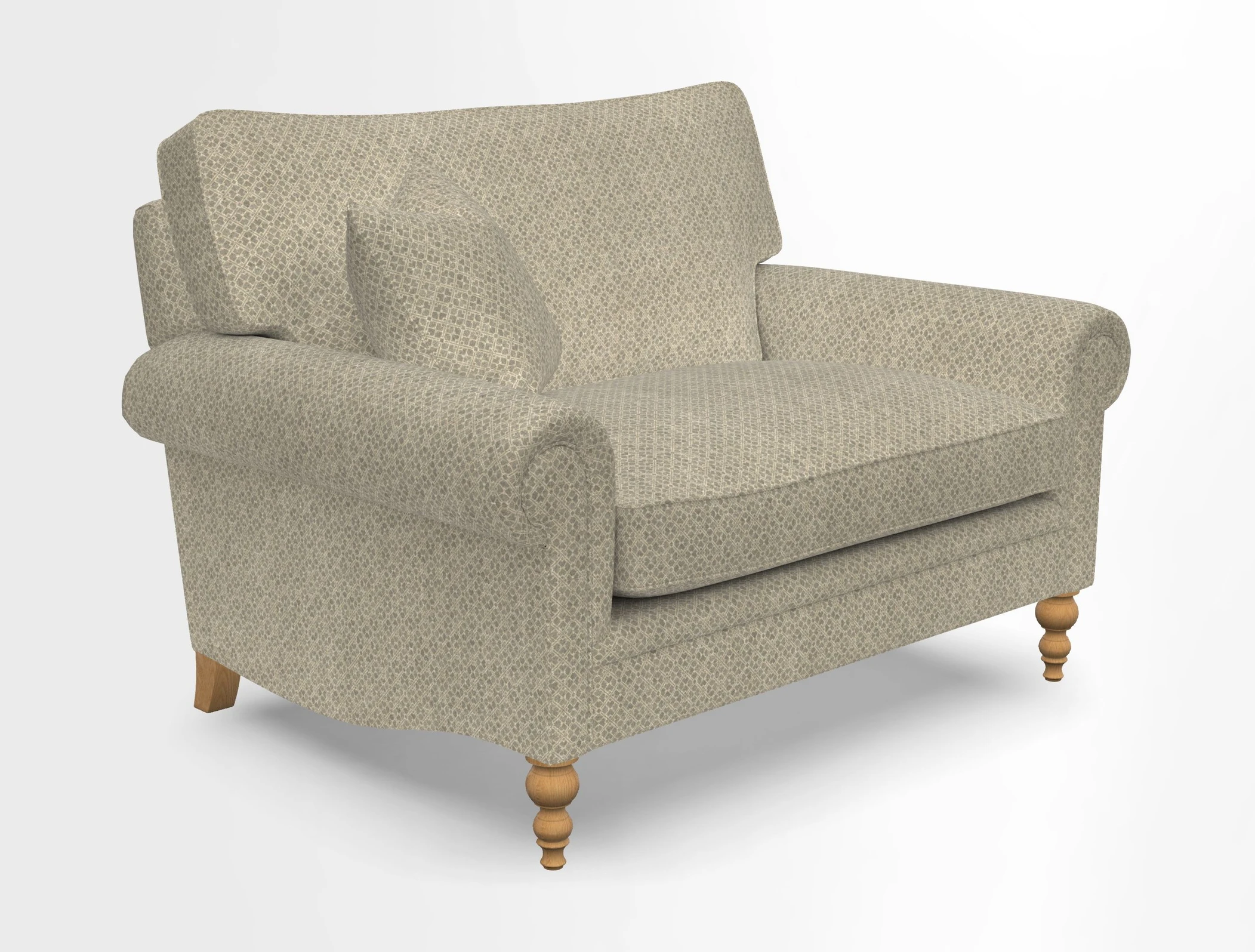 Aldingbourne 3 seater sofa in Grain Sack Stripe Linen Red