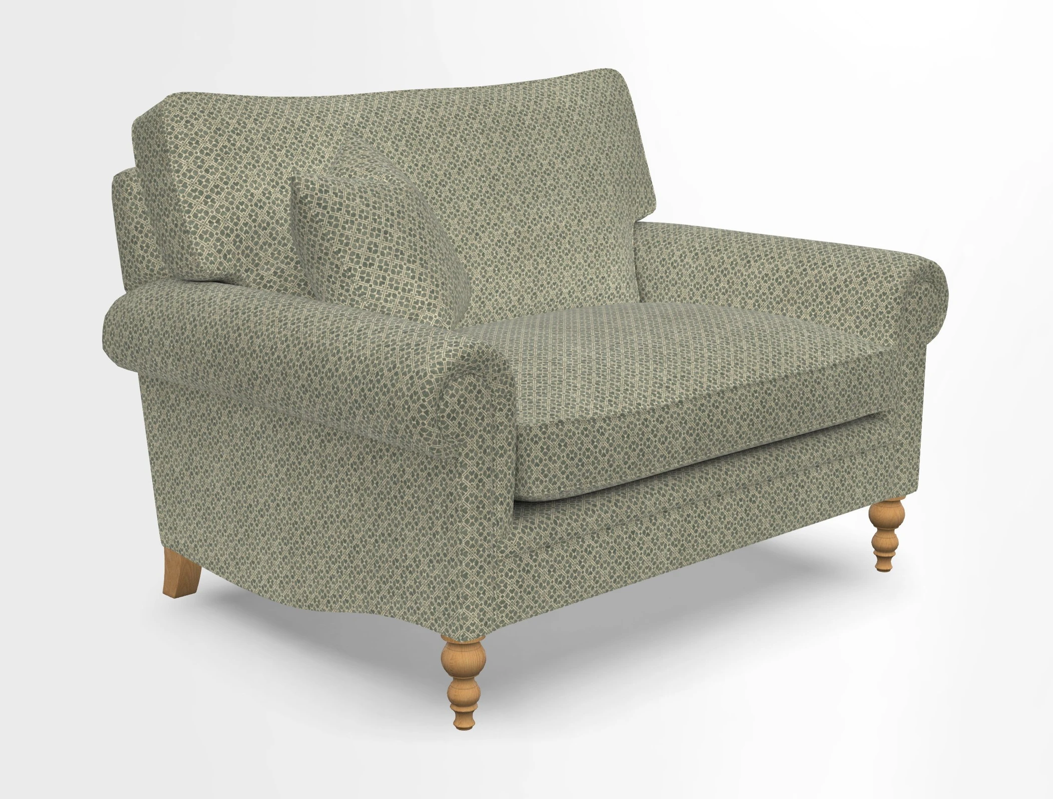 Aldingbourne 3 seater sofa in Grain Sack Stripe Linen Red
