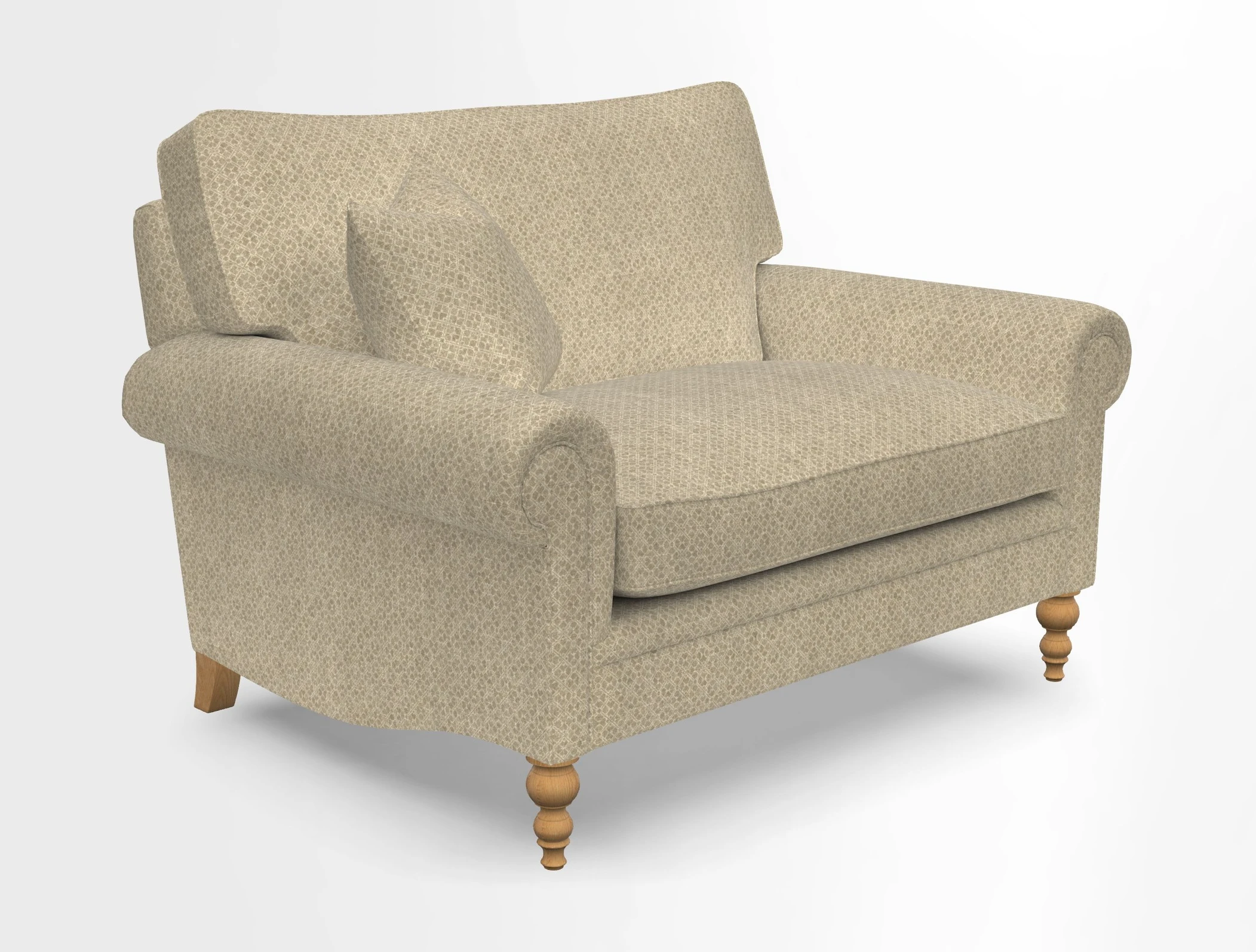 Aldingbourne 3 seater sofa in Grain Sack Stripe Linen Red