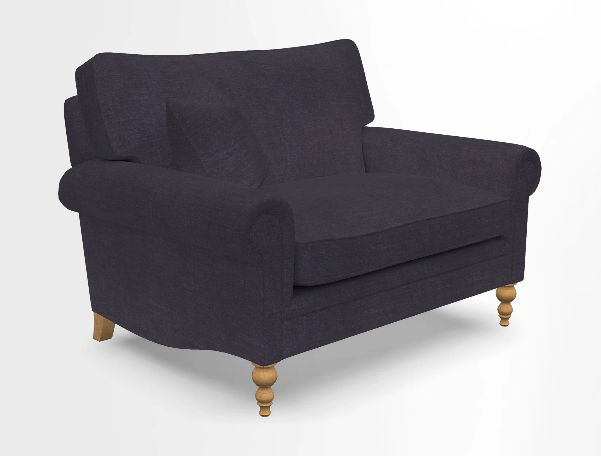 Aldingbourne 3 seater sofa in Grain Sack Stripe Linen Red