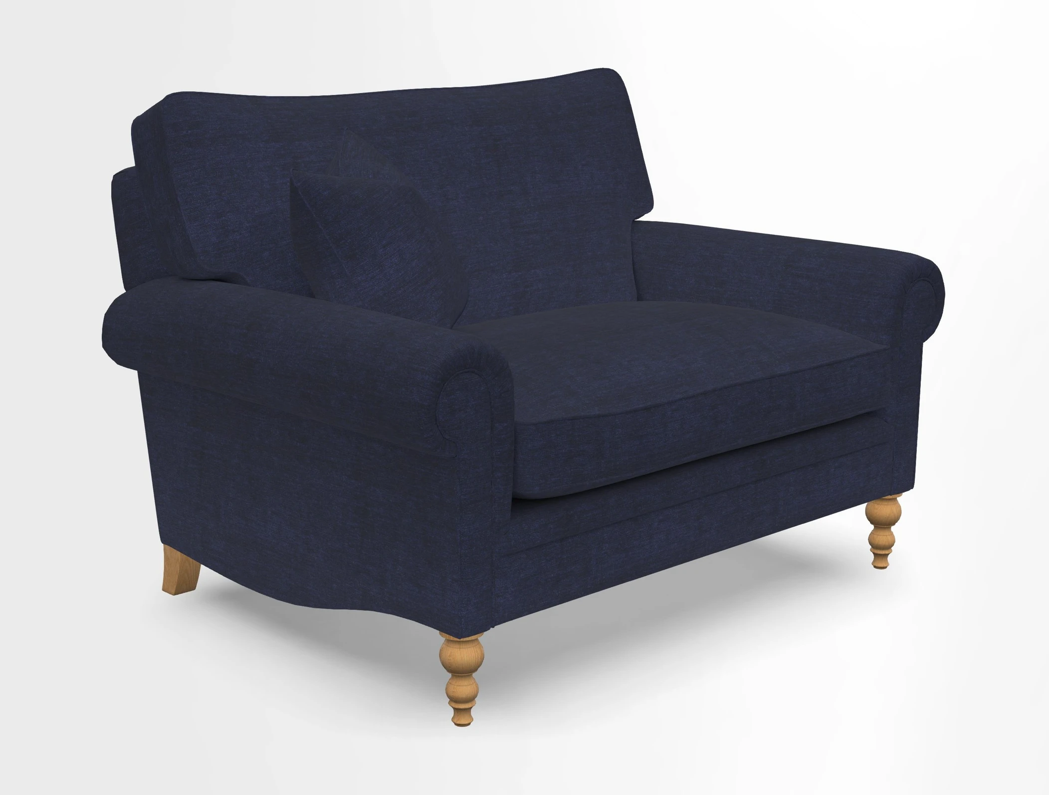 Aldingbourne 3 seater sofa in Grain Sack Stripe Linen Red