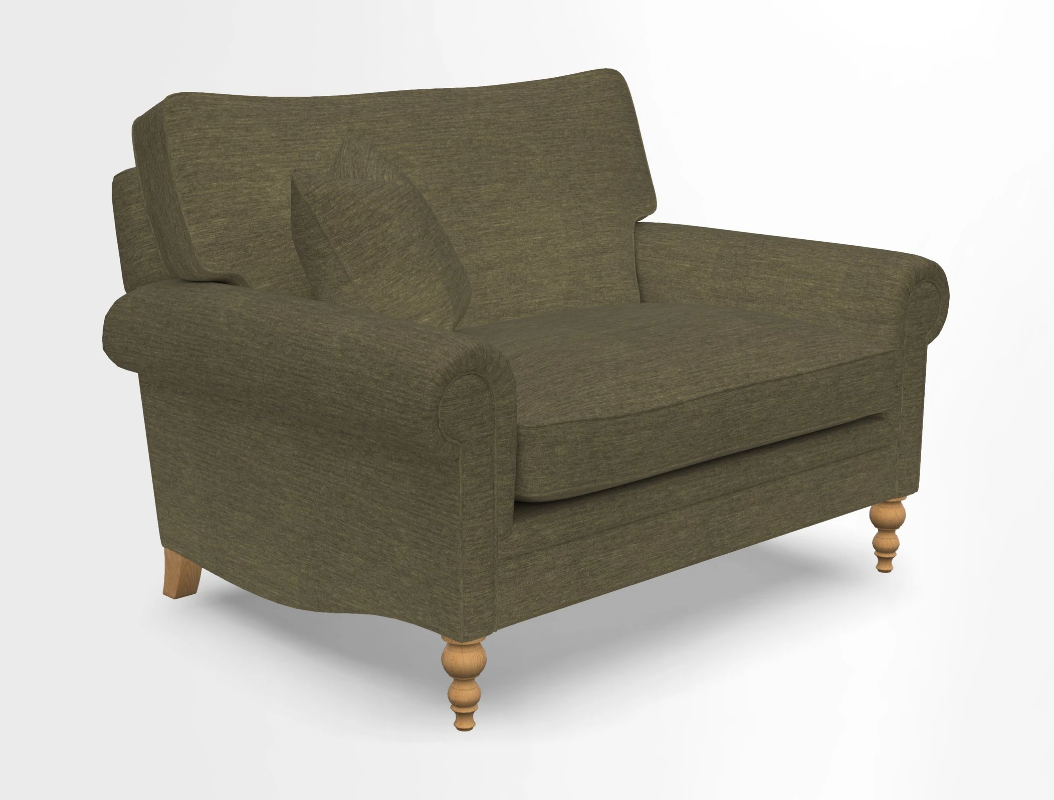 Aldingbourne 3 seater sofa in Grain Sack Stripe Linen Red
