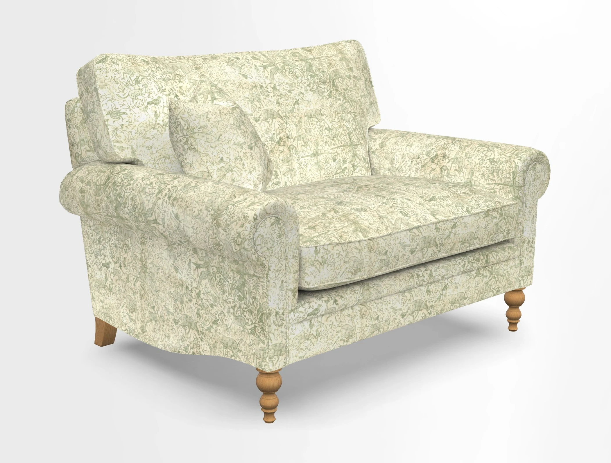 Aldingbourne 3 seater sofa in Grain Sack Stripe Linen Red
