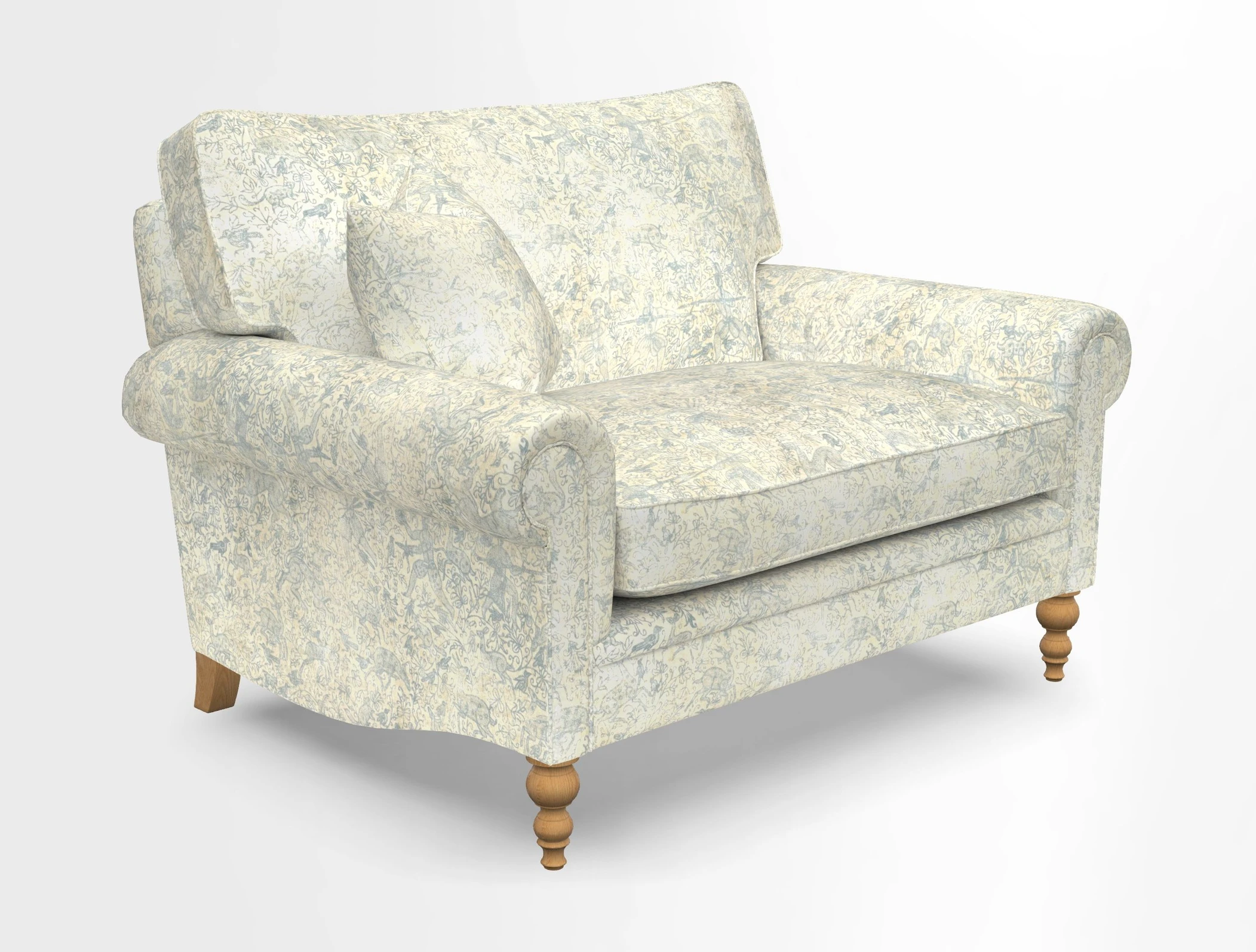 Aldingbourne 3 seater sofa in Grain Sack Stripe Linen Red
