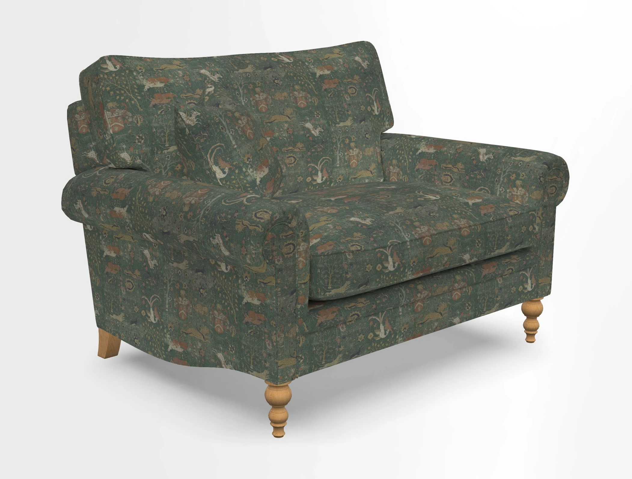 Aldingbourne 3 seater sofa in Grain Sack Stripe Linen Red