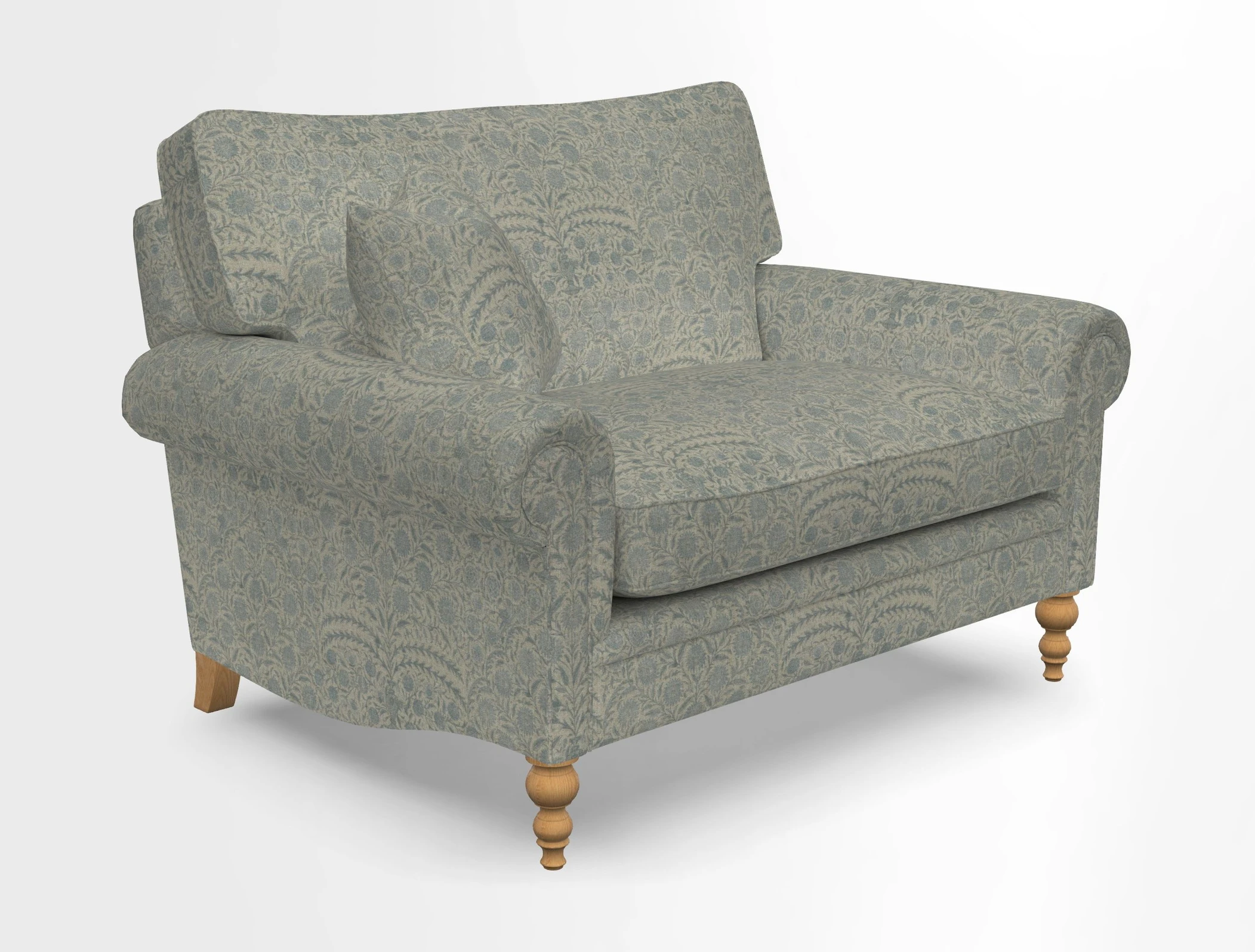 Aldingbourne 3 seater sofa in Grain Sack Stripe Linen Red