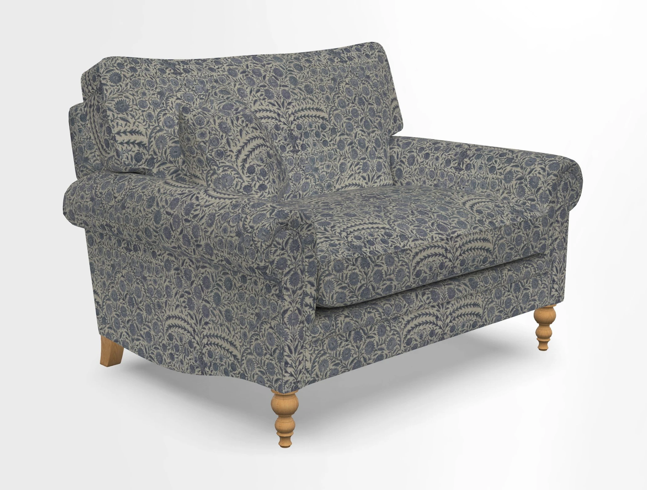 Aldingbourne 3 seater sofa in Grain Sack Stripe Linen Red
