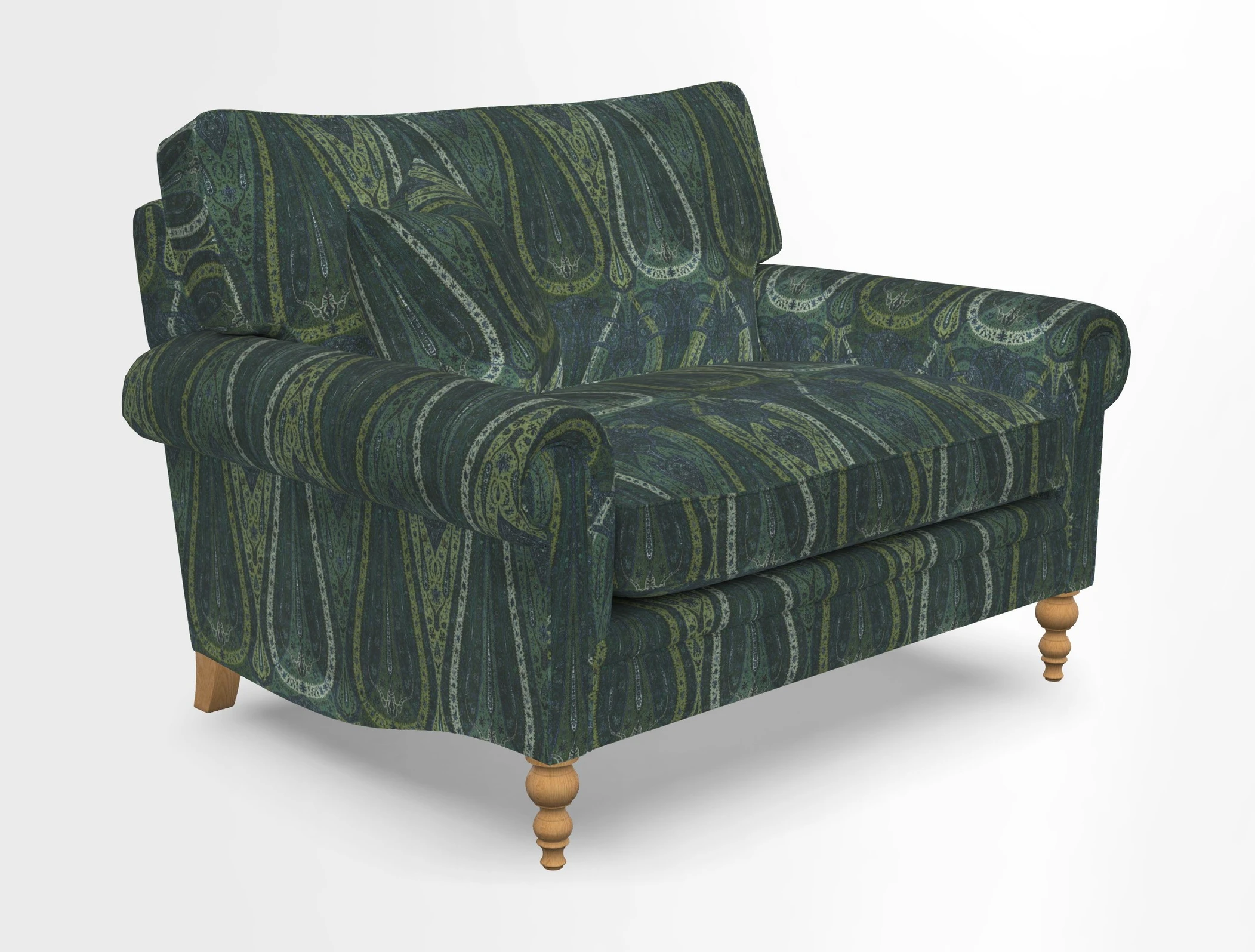 Aldingbourne 3 seater sofa in Grain Sack Stripe Linen Red