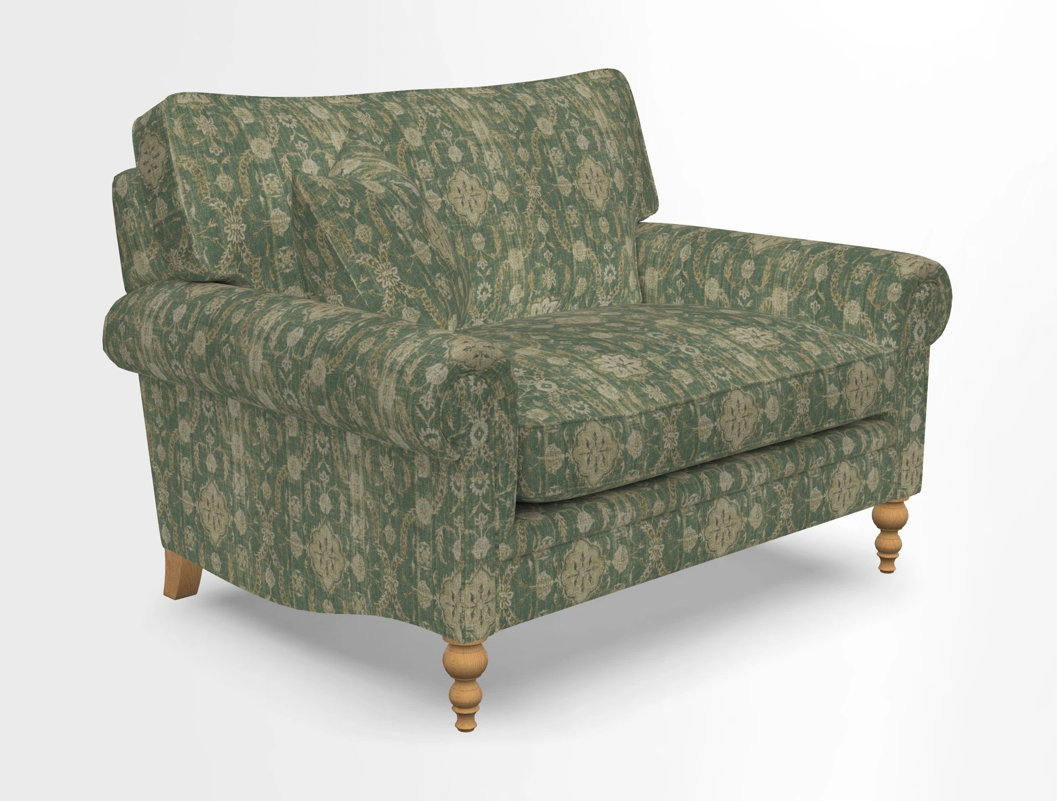 Aldingbourne 3 seater sofa in Grain Sack Stripe Linen Red