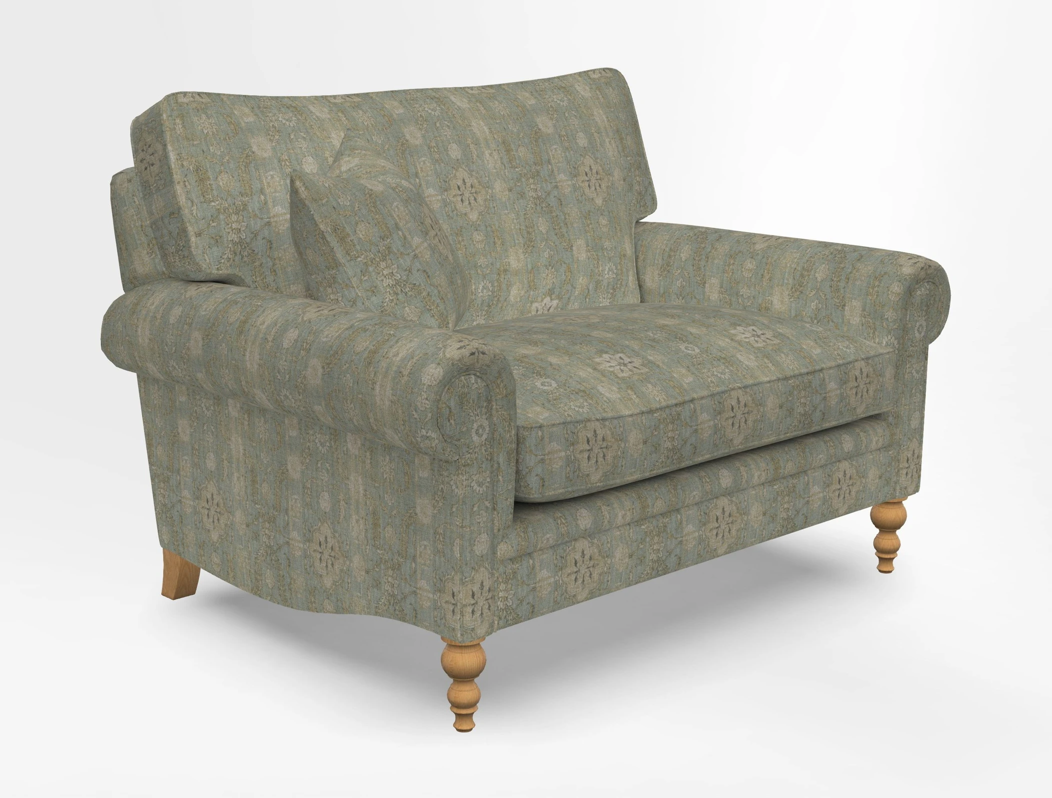 Aldingbourne 3 seater sofa in Grain Sack Stripe Linen Red