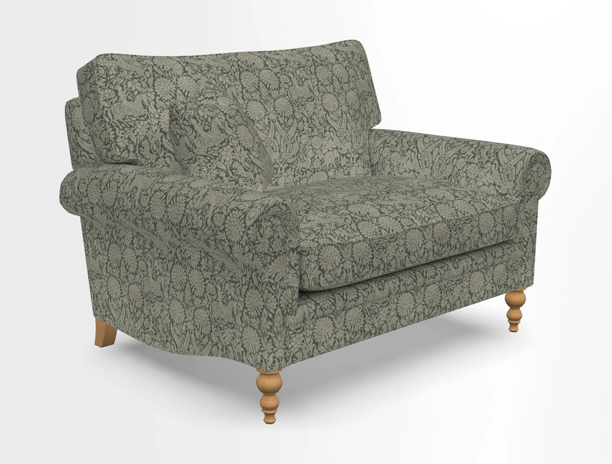 Aldingbourne 3 seater sofa in Grain Sack Stripe Linen Red
