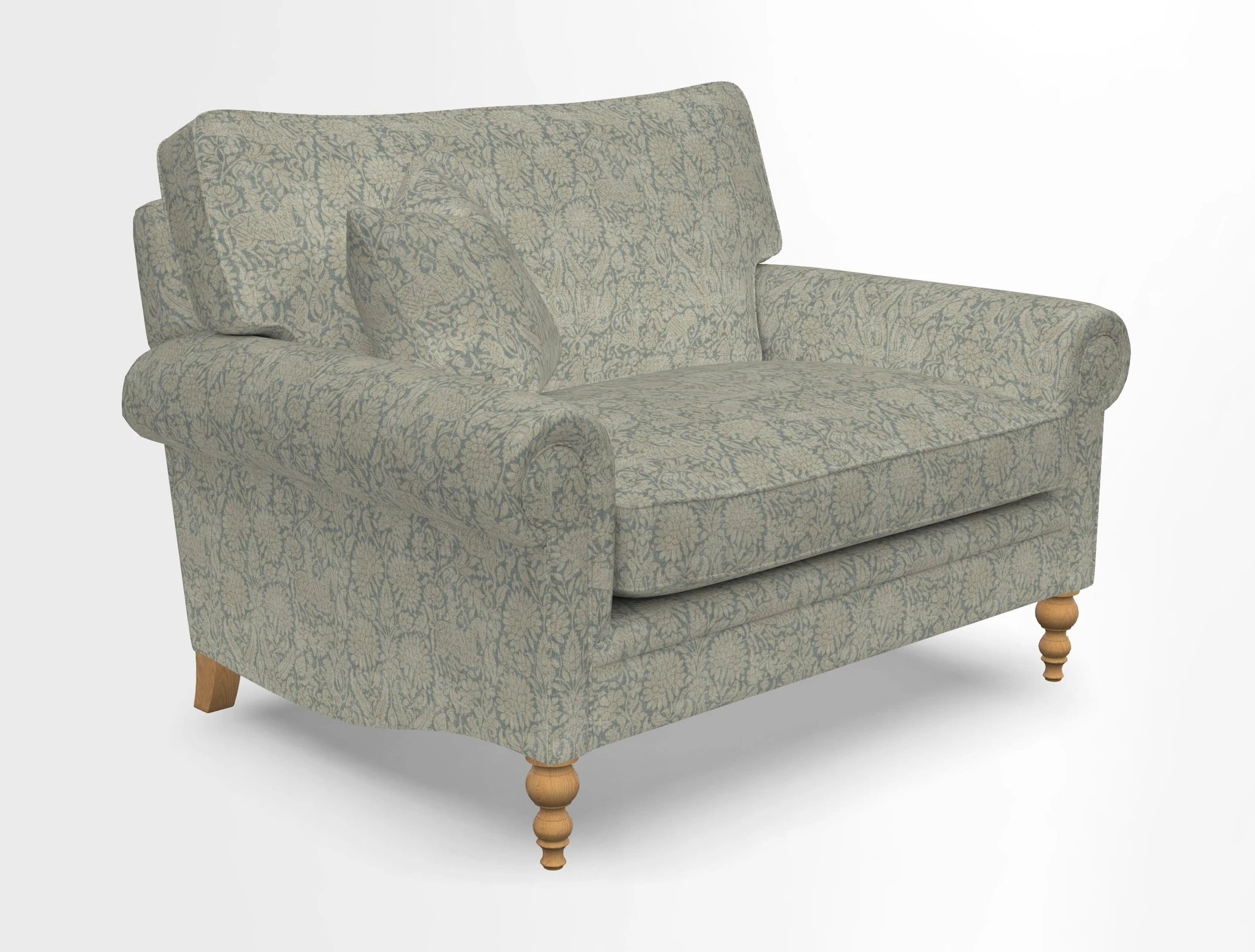 Aldingbourne 3 seater sofa in Grain Sack Stripe Linen Red
