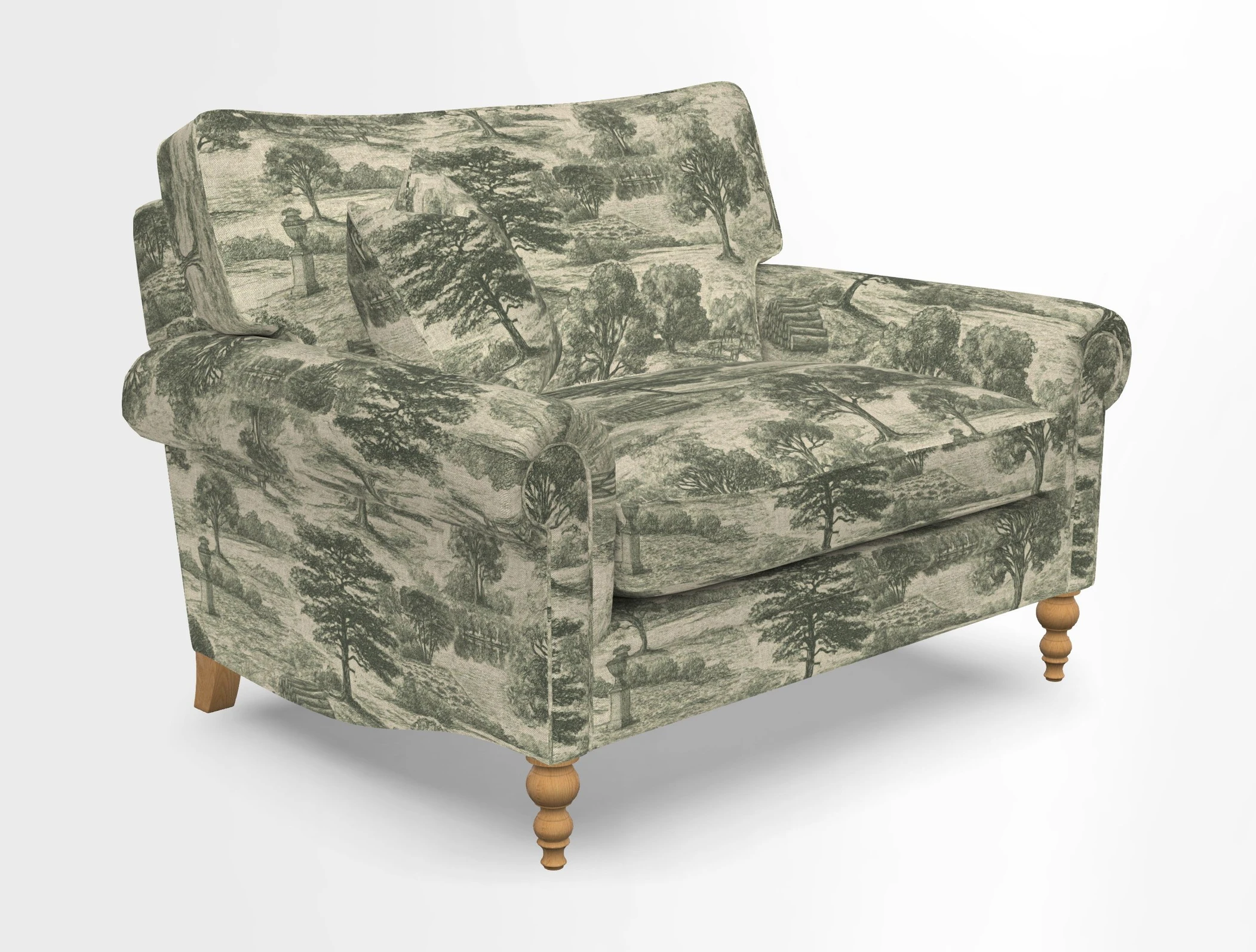 Aldingbourne 3 seater sofa in Grain Sack Stripe Linen Red
