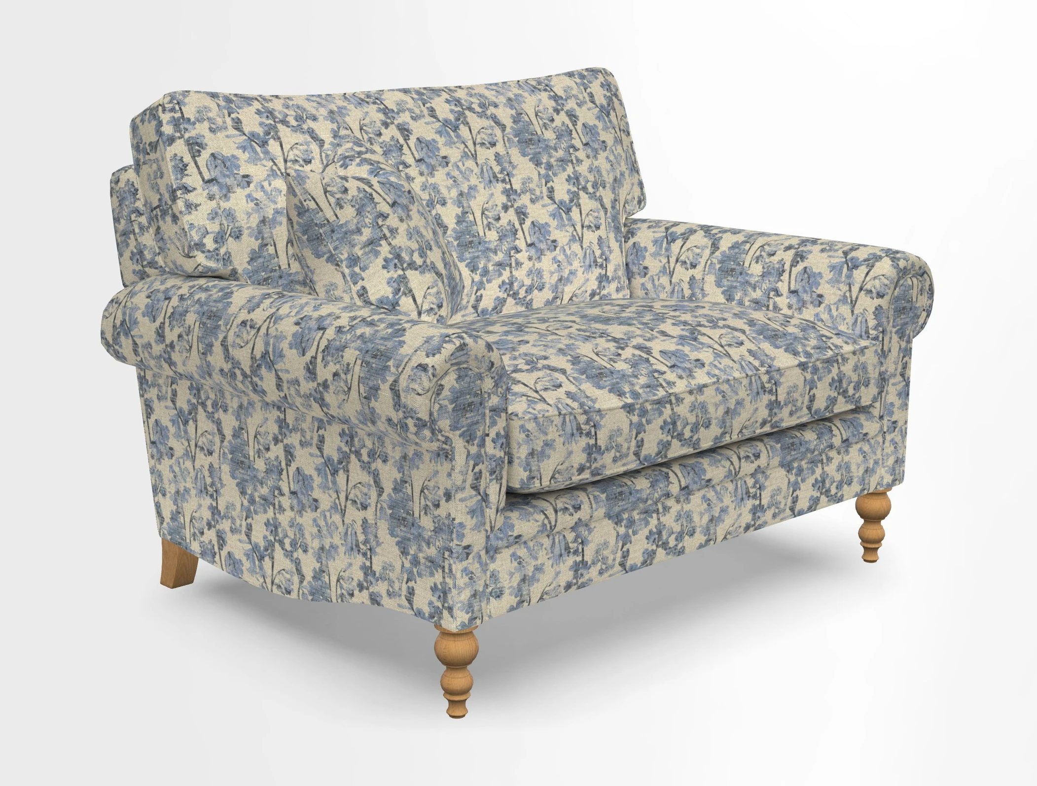 Aldingbourne 3 seater sofa in Grain Sack Stripe Linen Red