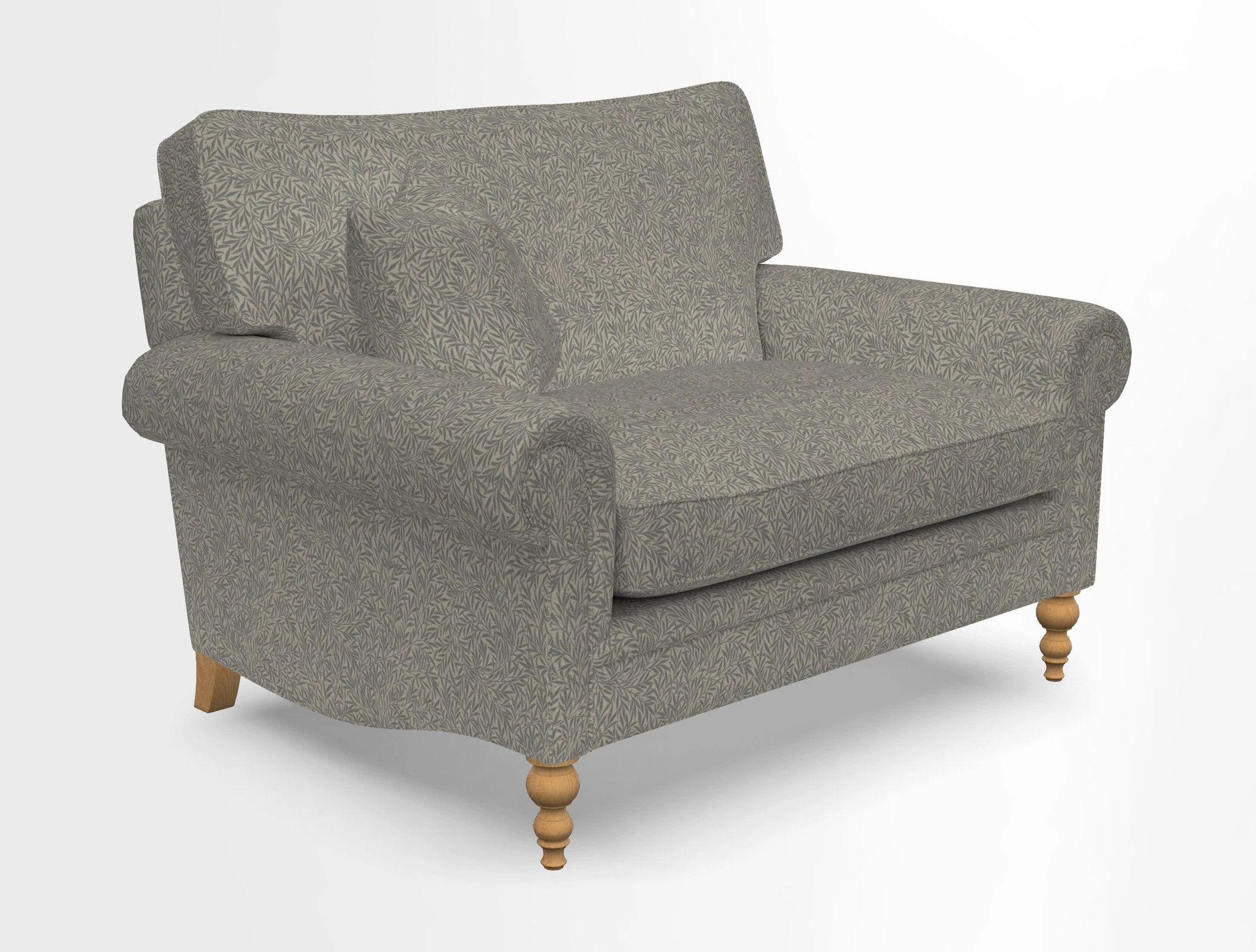 Aldingbourne 3 seater sofa in Grain Sack Stripe Linen Red